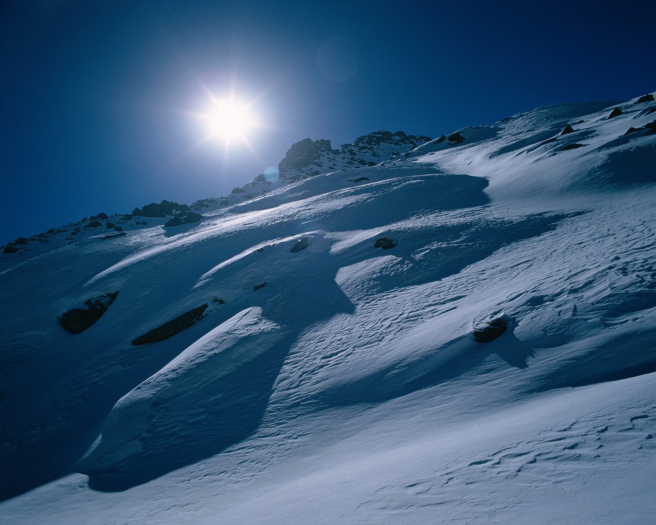 壁紙1280,自然,空,雪,冬,北極