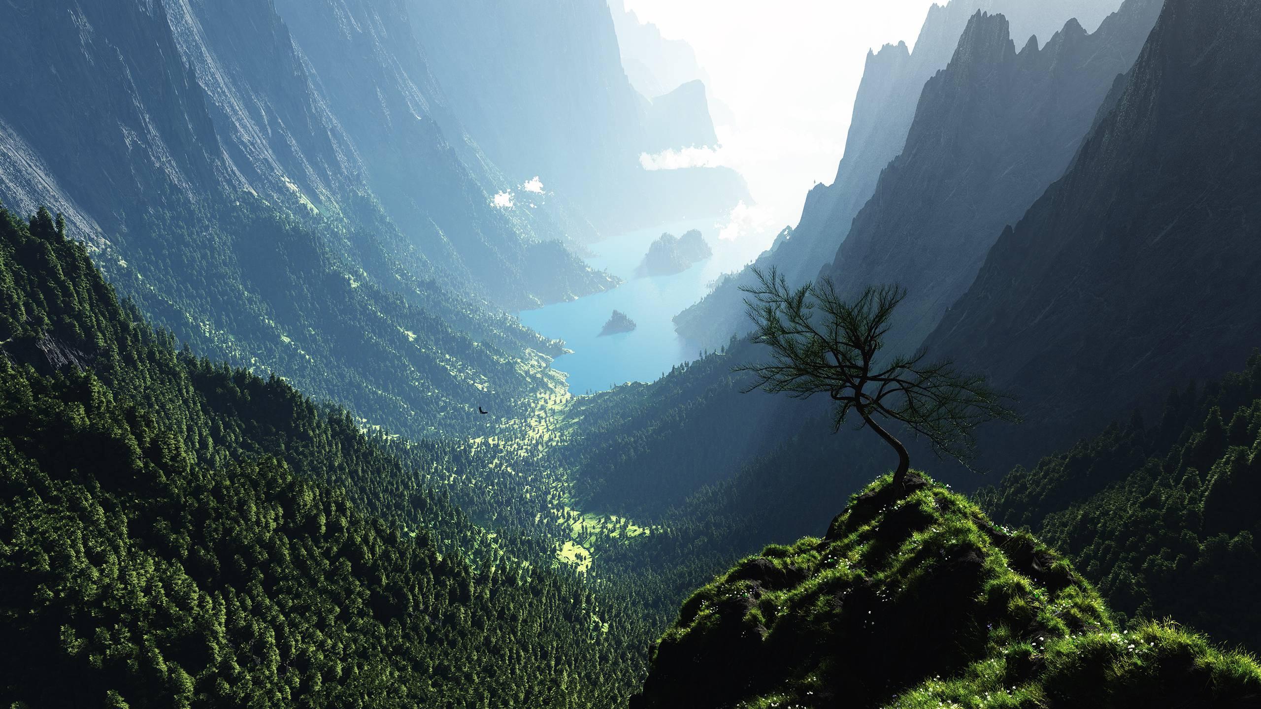 sfondo del telefono 1440p,montagna,natura,paesaggio naturale,cielo,stazione di collina