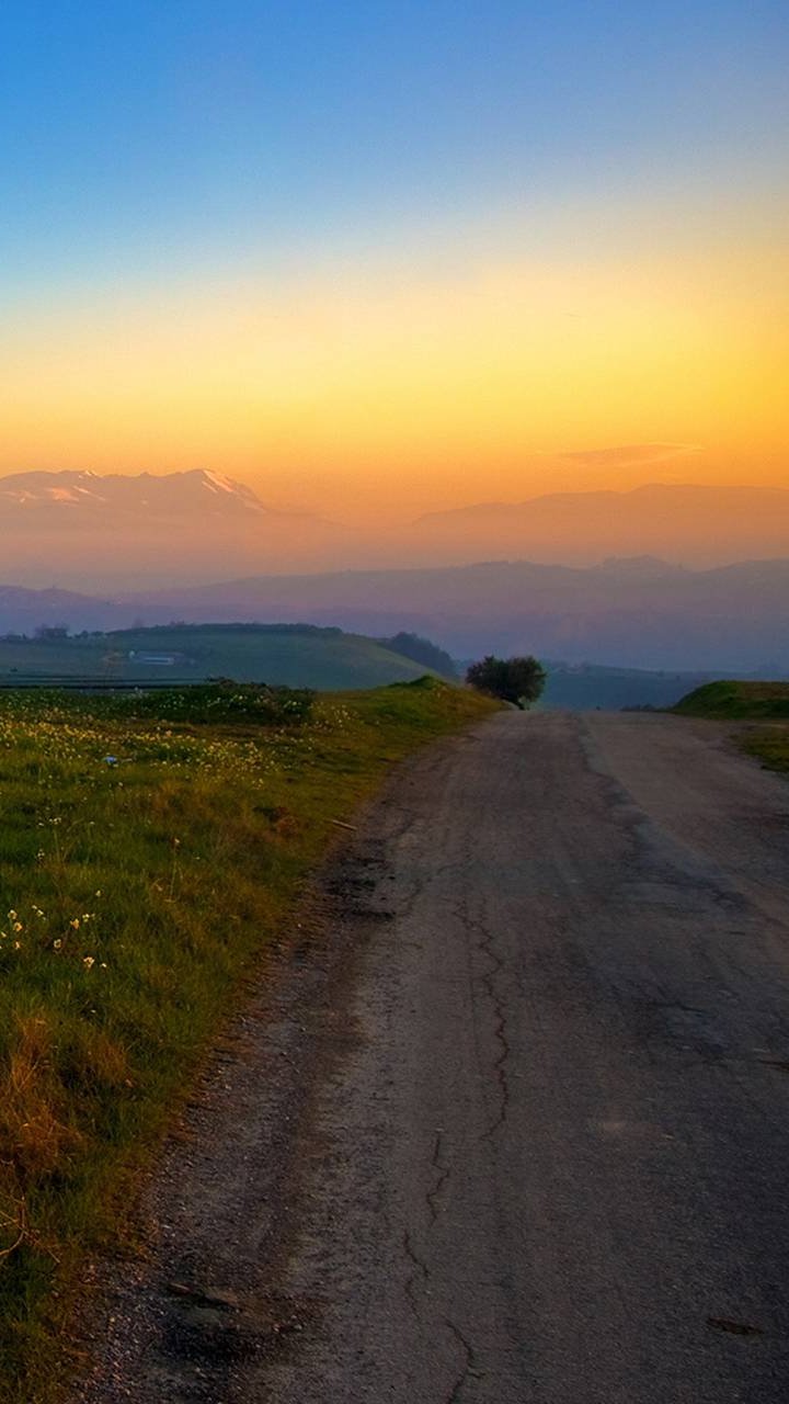 tapete 720x1280 full hd,himmel,natur,horizont,straße,natürliche landschaft