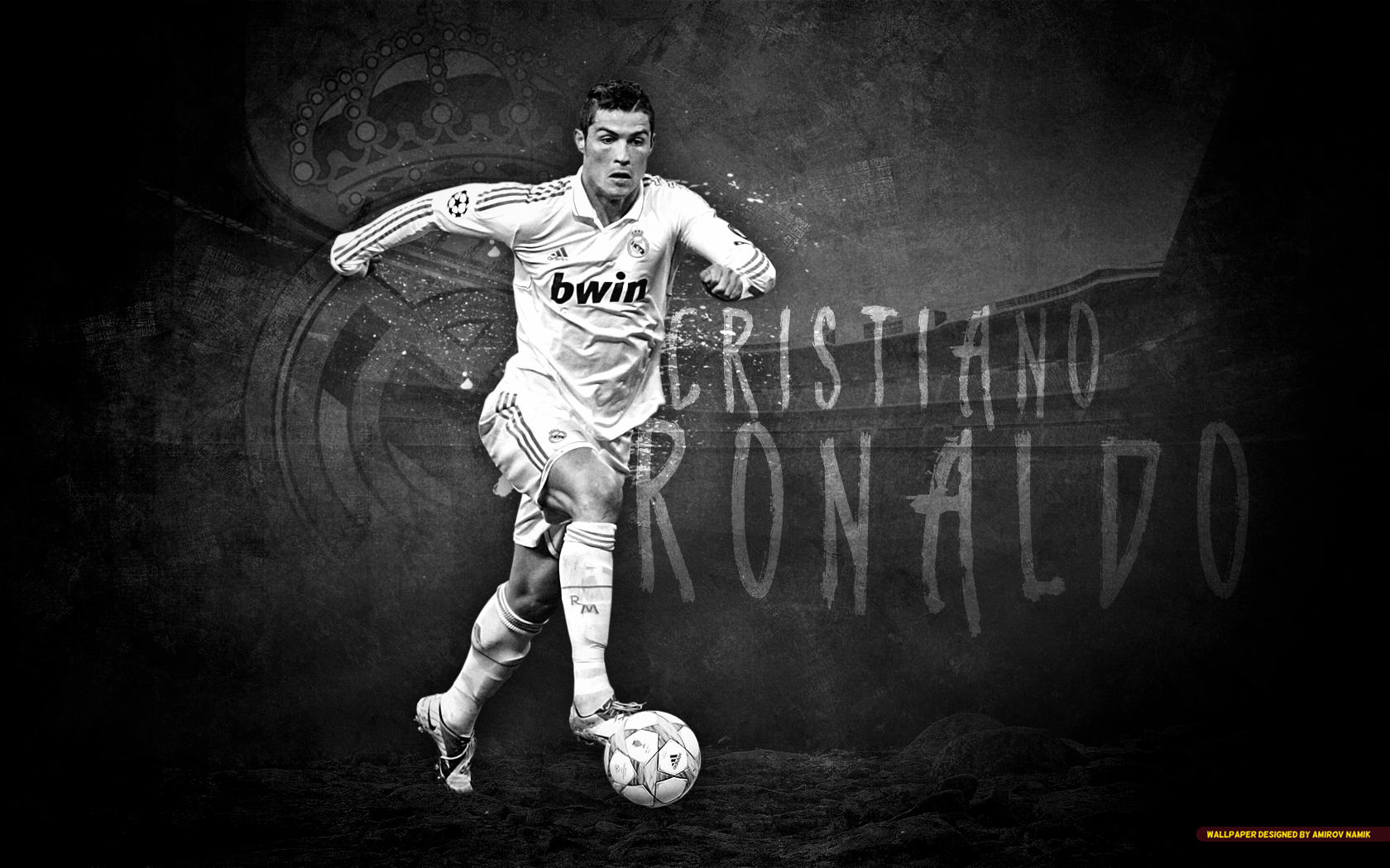 wallpaper real madrid ukuran besar,football player,football,player,black and white,illustration