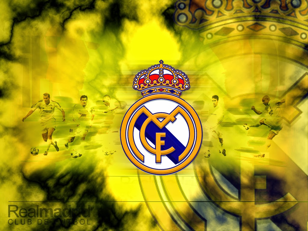 download wallpaper real madrid,yellow,flag,logo,games,graphics