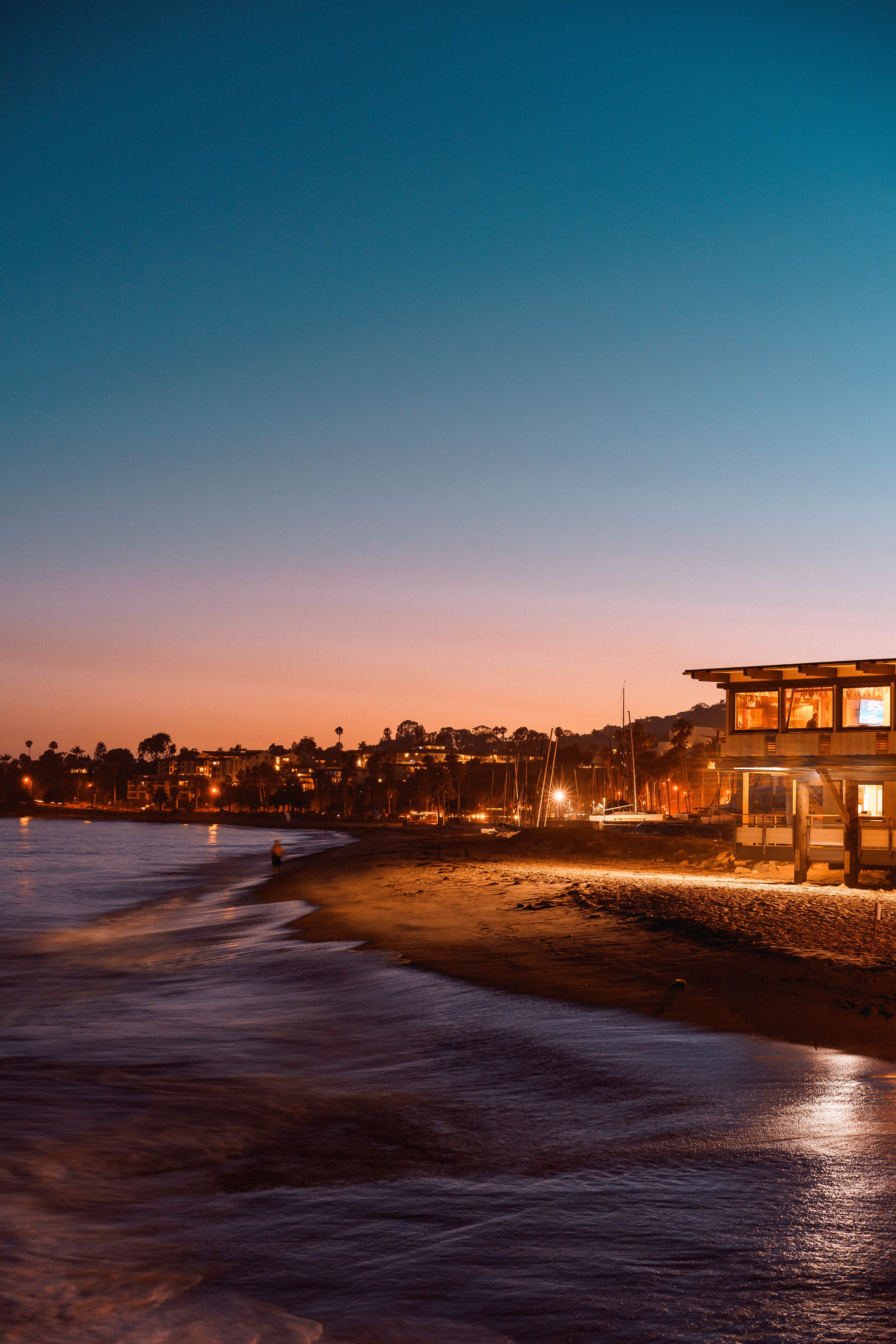 santa barbara wallpaper,sky,horizon,evening,morning,dusk