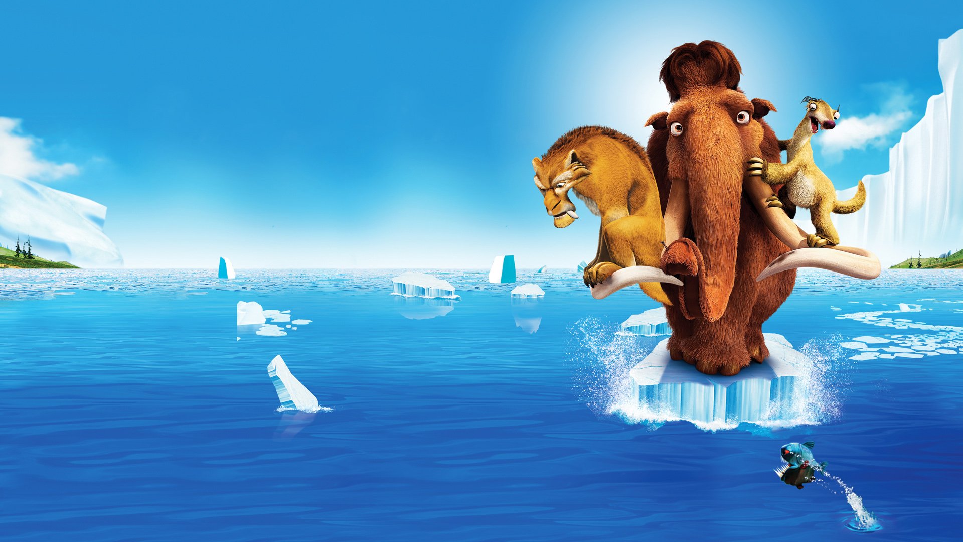 ice age wallpaper,fun,leisure,animation,ocean,animated cartoon
