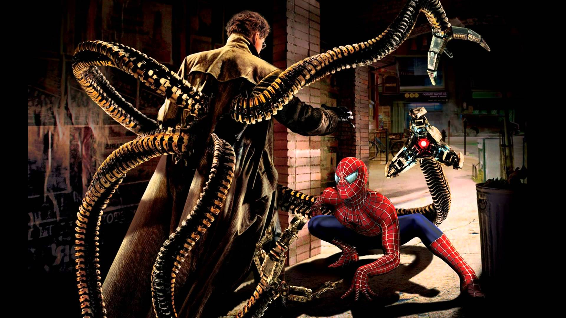 spider man 2 wallpaper,erfundener charakter,superschurke,action figur,tintenfisch,kunst