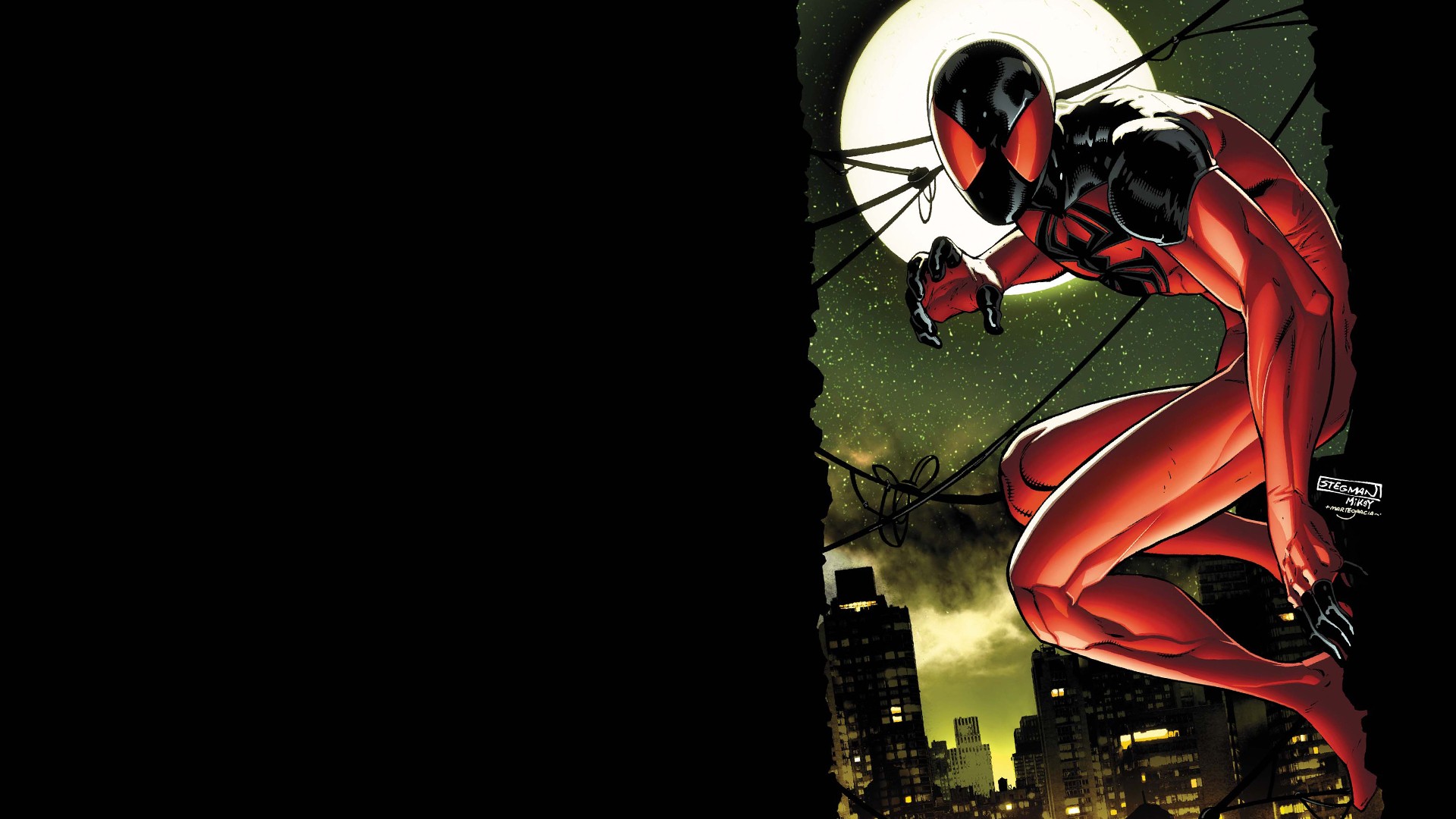 scarlet spider wallpaper,fictional character,superhero,spider man,cg artwork,deadpool