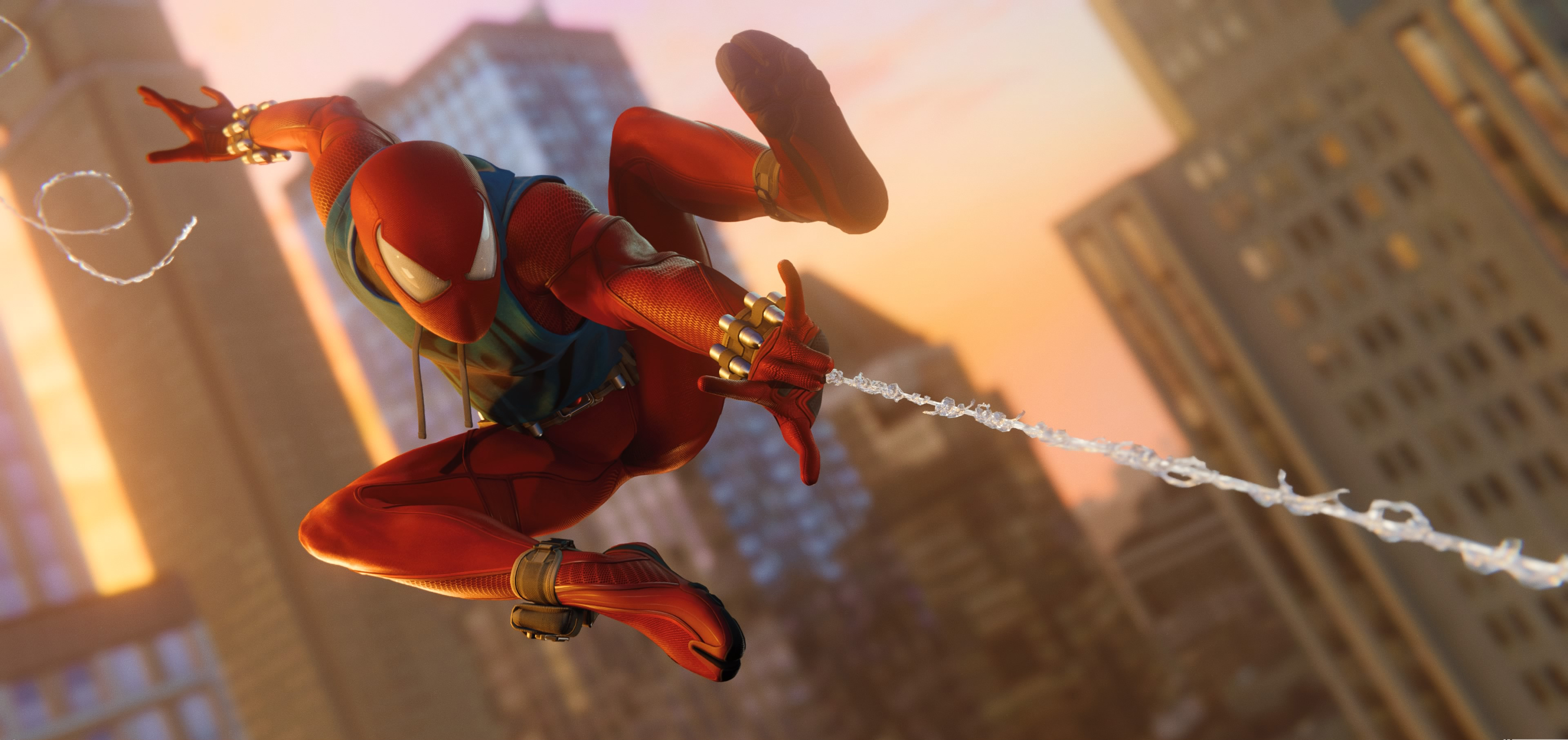 scarlet spider wallpaper,fictional character,spider man,superhero,animation,action figure