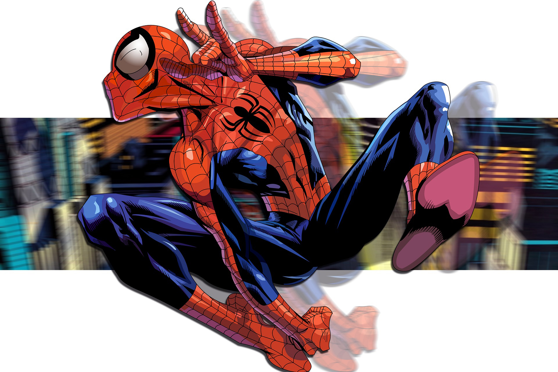 spiderman comic wallpaper,spider man,fictional character,superhero,action figure,games