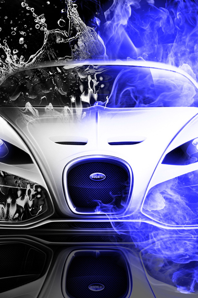 bugatti fondo de pantalla para iphone,coche,vehículo,iluminación automotriz,azul eléctrico,tecnología