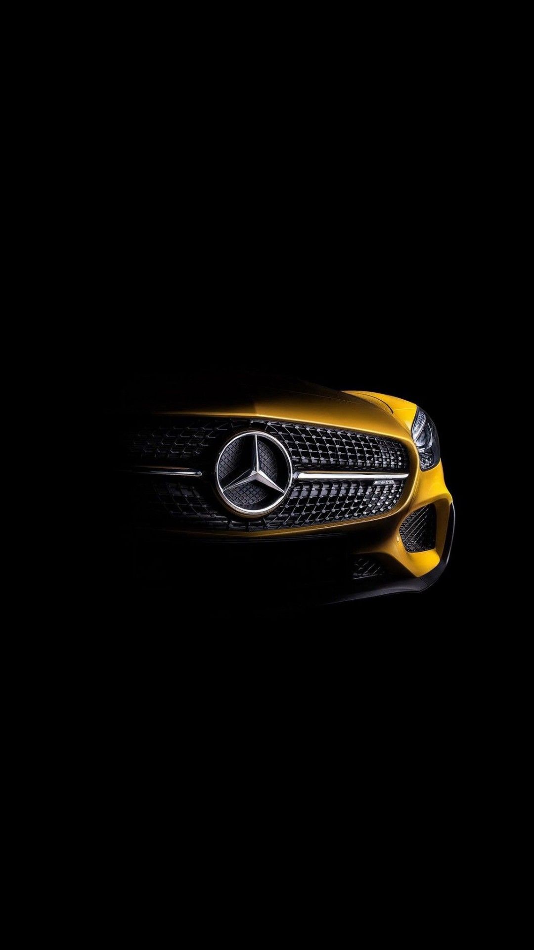 mercedes logo wallpaper iphone,car,vehicle,automotive design,yellow,automotive lighting