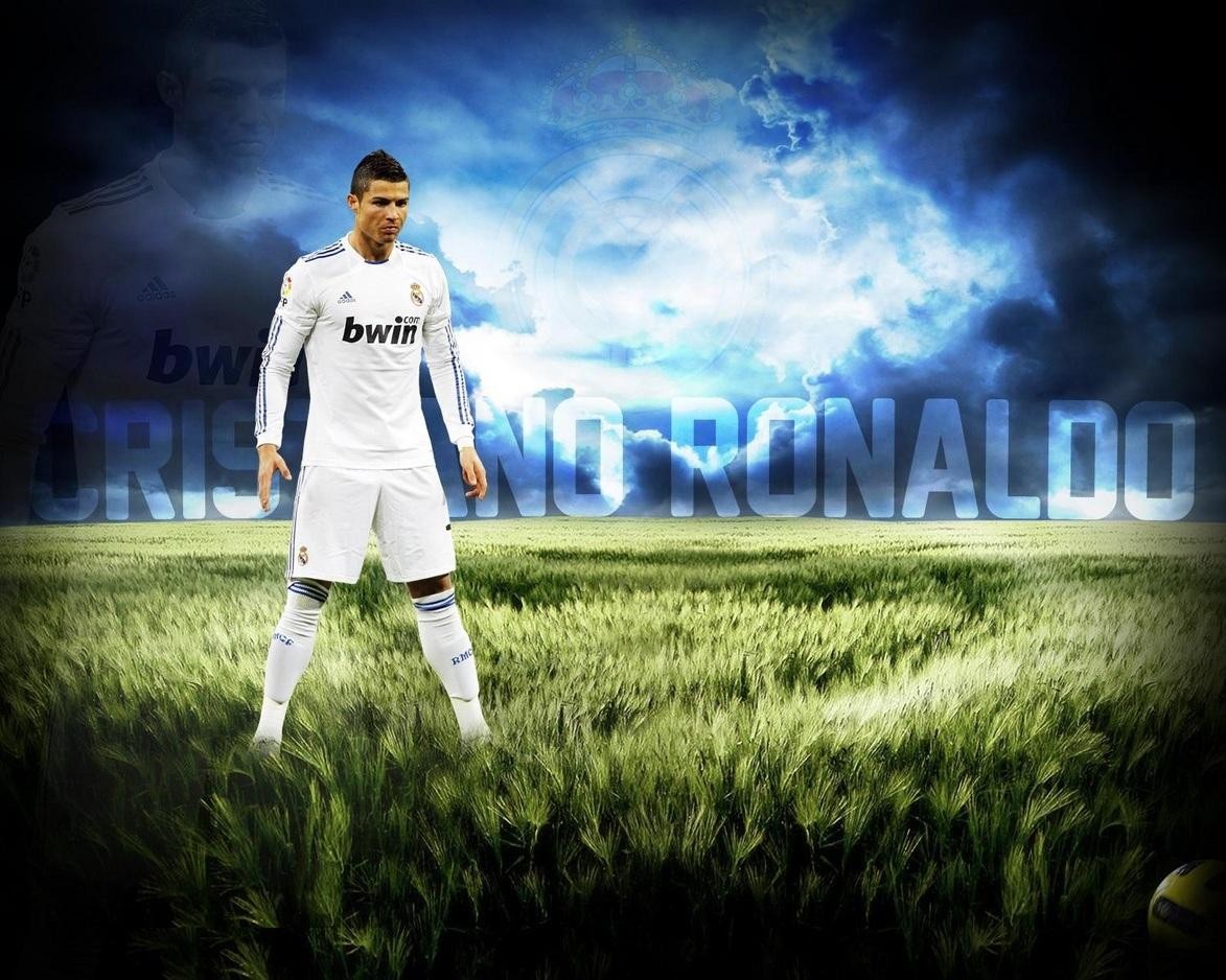 real madrid jersey wallpaper,football player,football,grass,atmosphere,sky