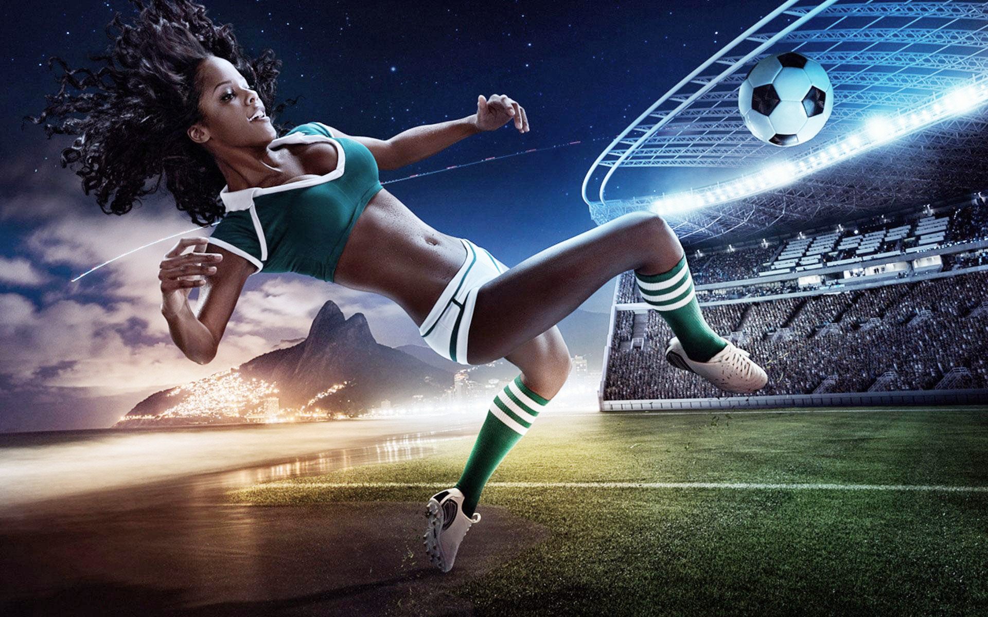 fond d'écran de football 3d,football féminin,football,joueur de football,football,des sports
