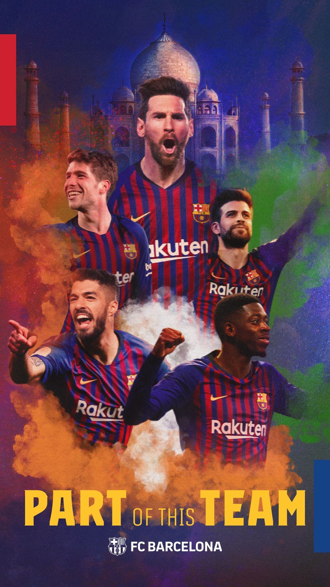 barcelona players wallpaper,product,poster,movie,team,album cover