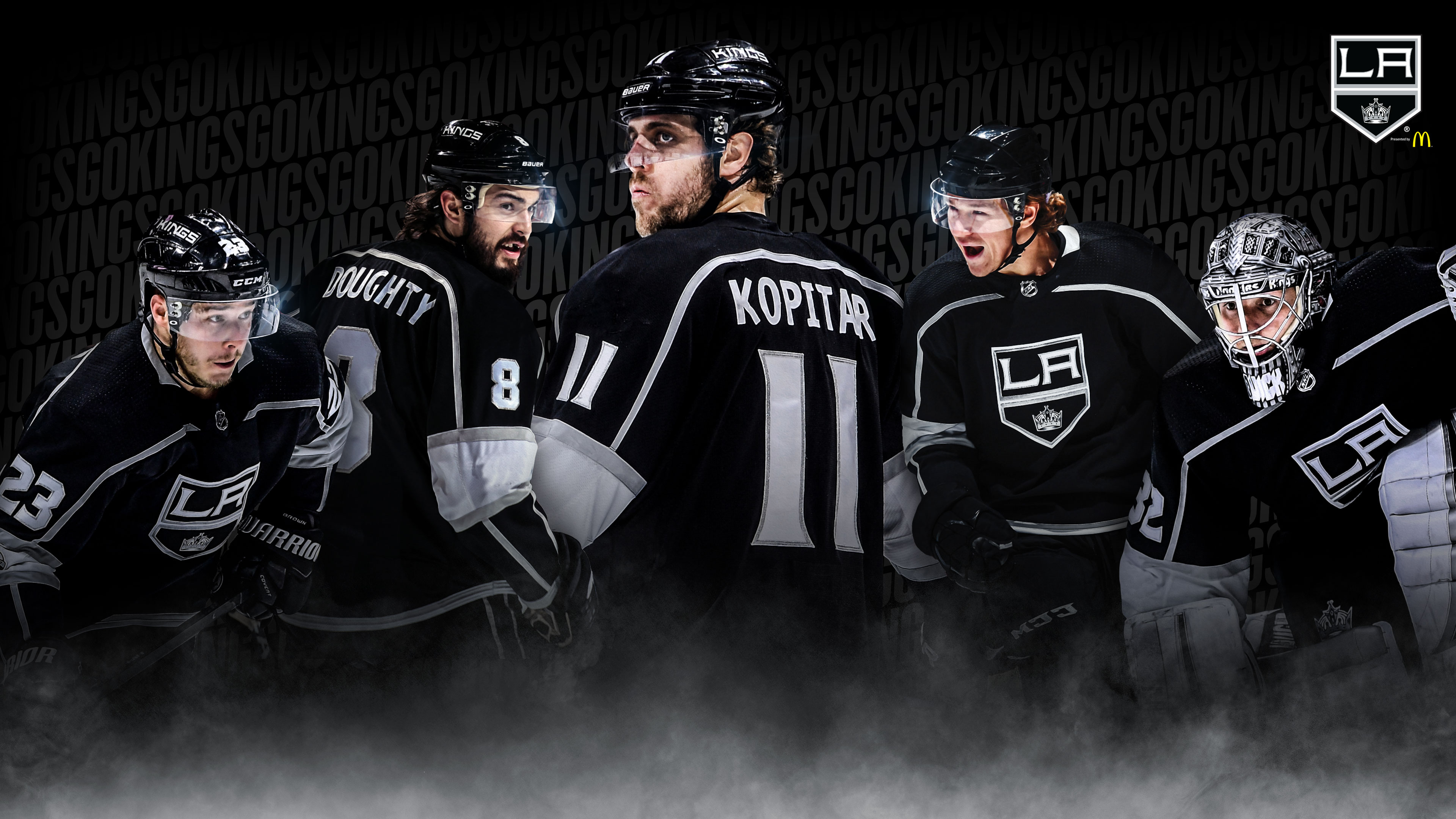 la kings wallpaper,engranaje de los deportes,jugador,jersey,hockey sobre hielo de la universidad,juegos de palo y pelota