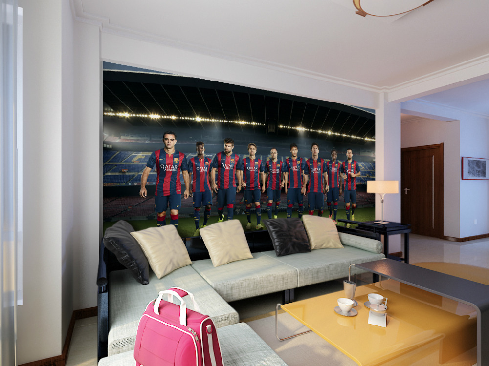 barcelona wallpaper for bedroom,room,property,interior design,living room,furniture