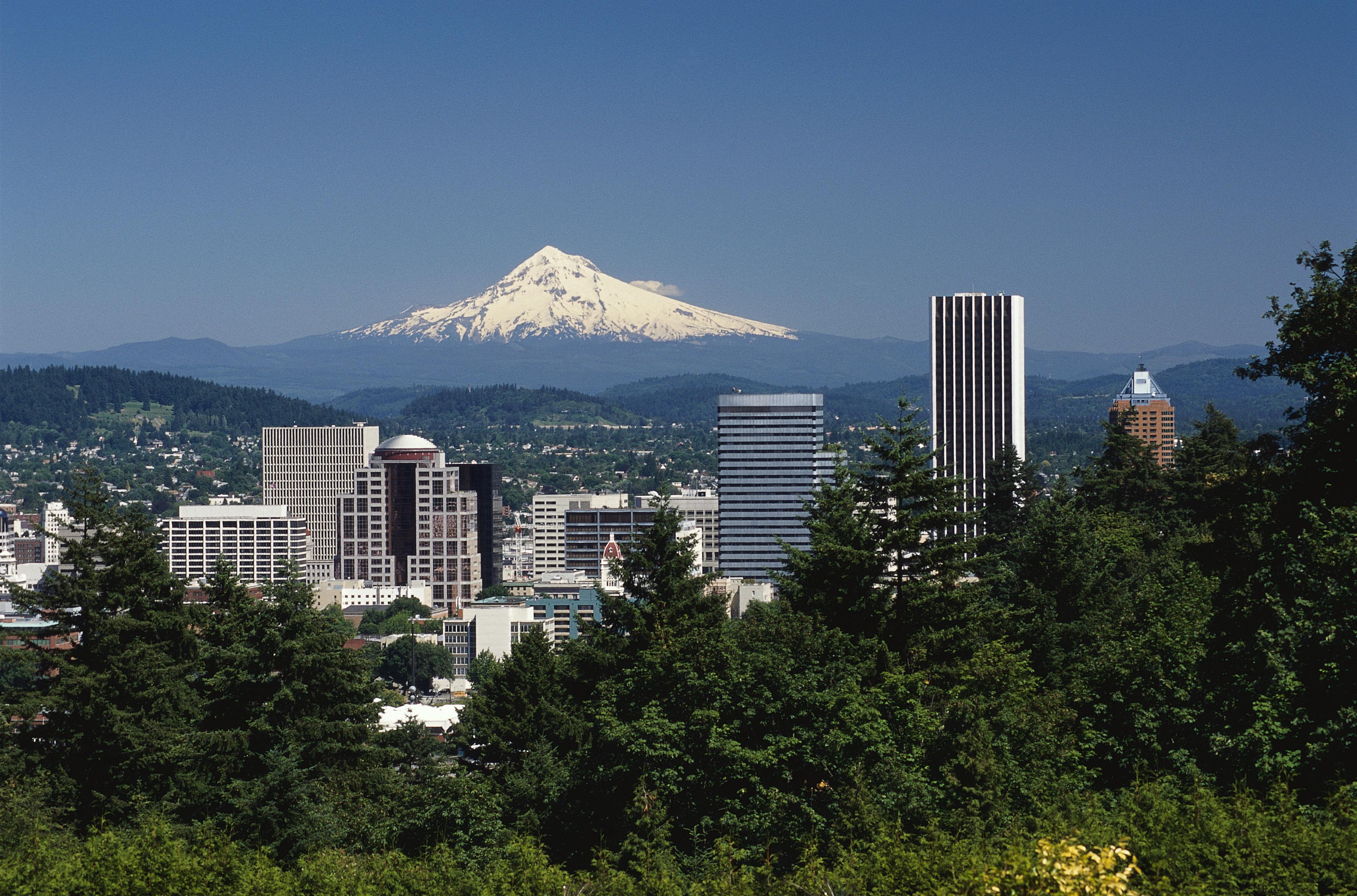 portland oregon wallpaper,city,metropolitan area,skyline,mountainous landforms,human settlement