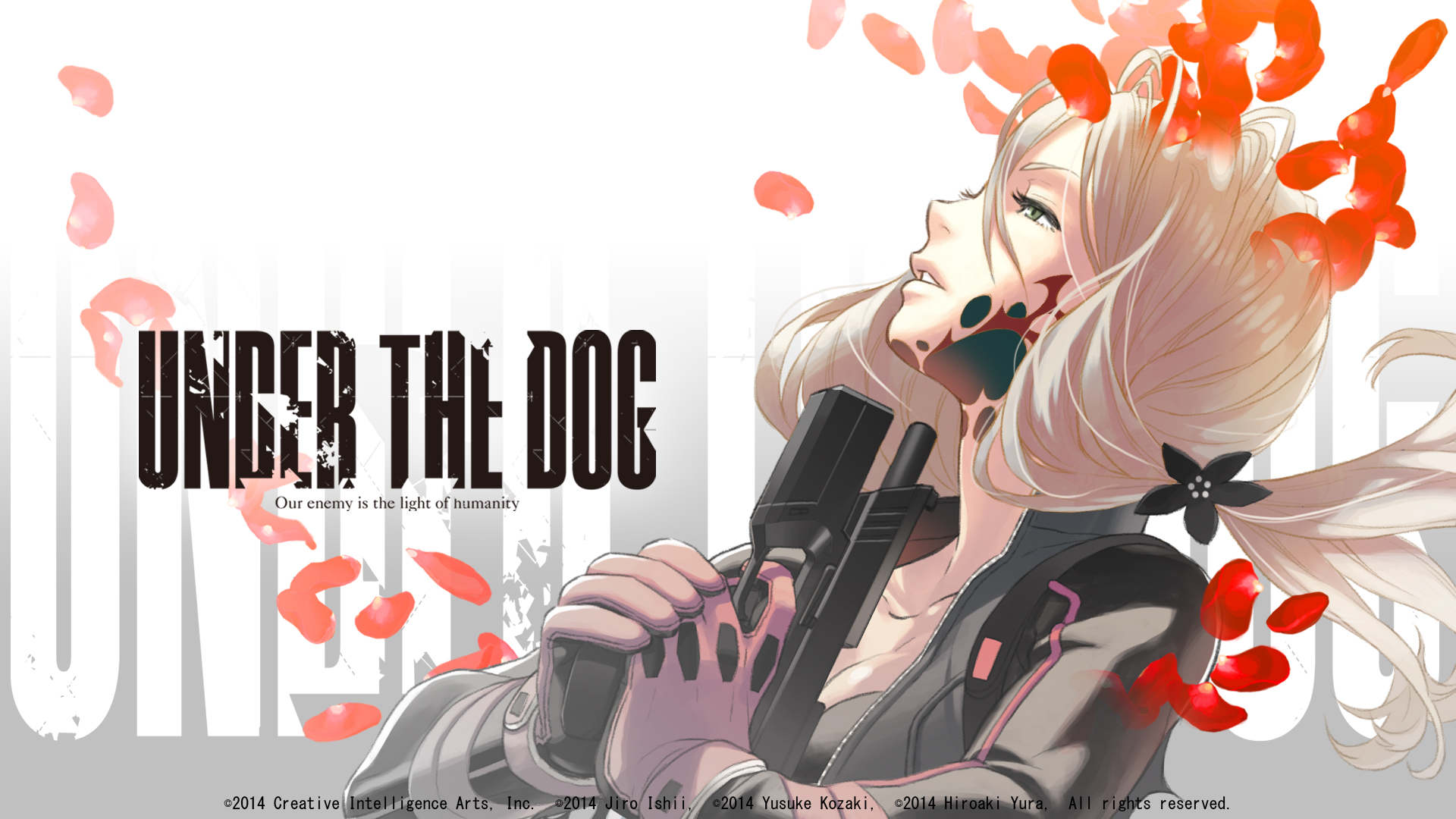 anime dog wallpaper,cartoon,anime,font,illustration,graphic design