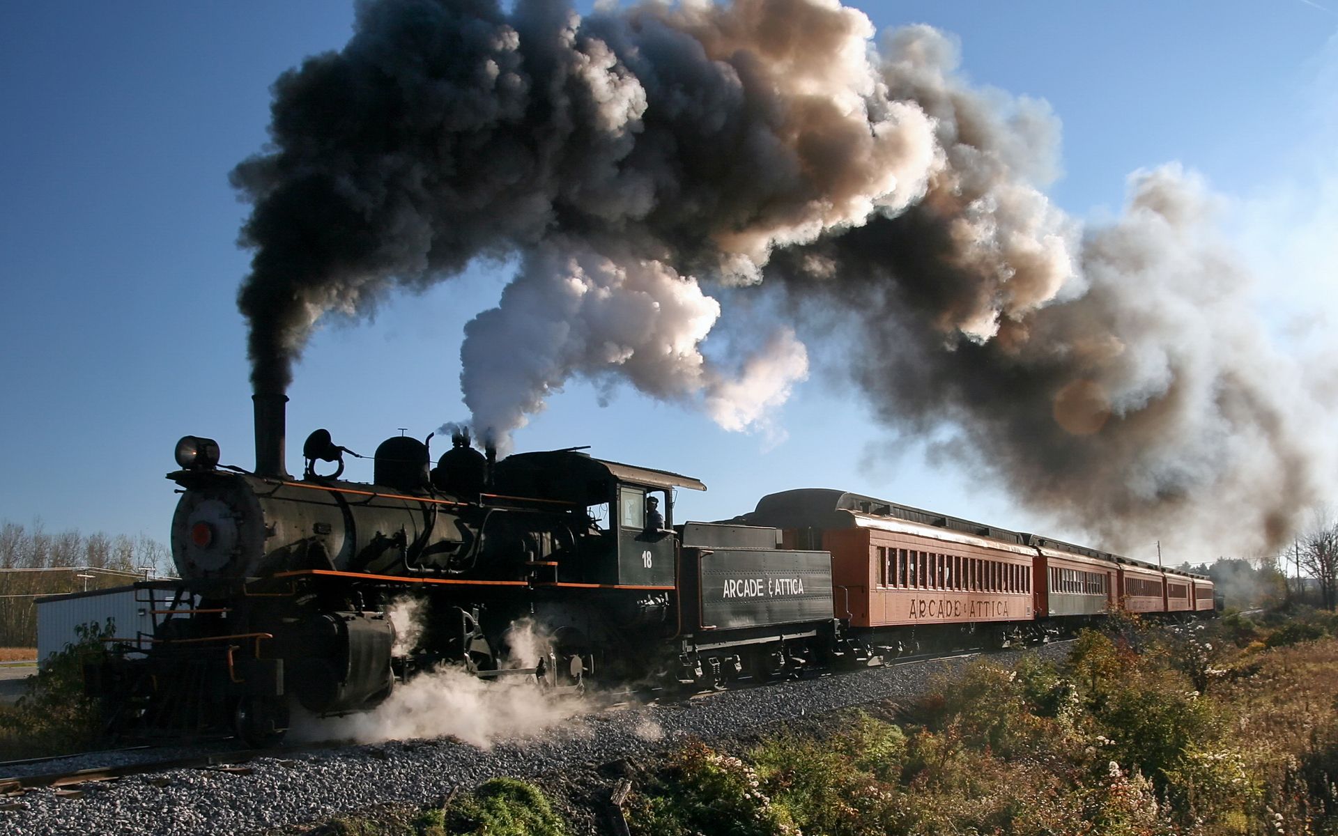 tren fondo de pantalla,vapor,máquina de vapor,fumar,entrenar,locomotora