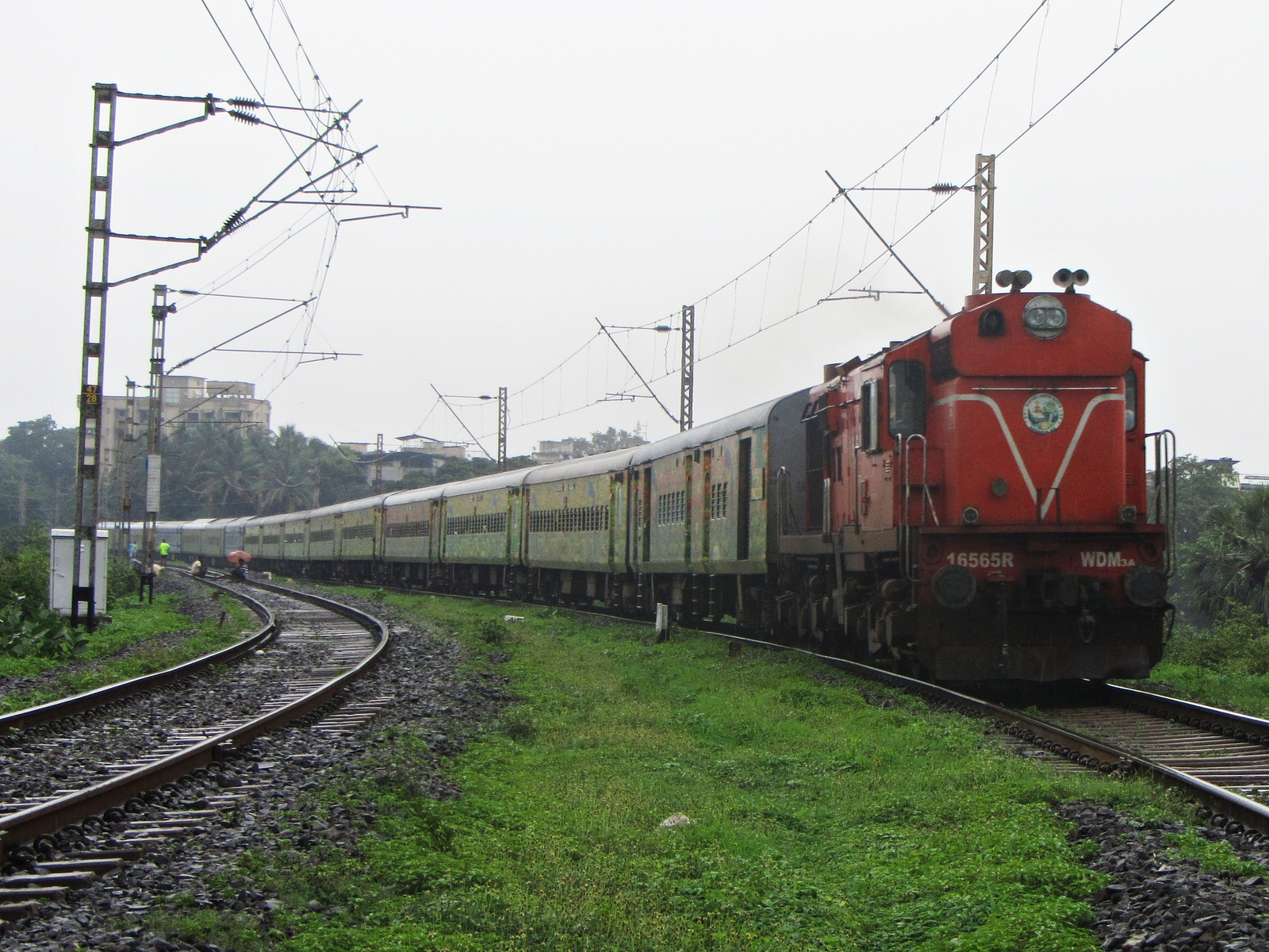 インド列車写真壁紙,追跡,車両,列車,鉄道,自然