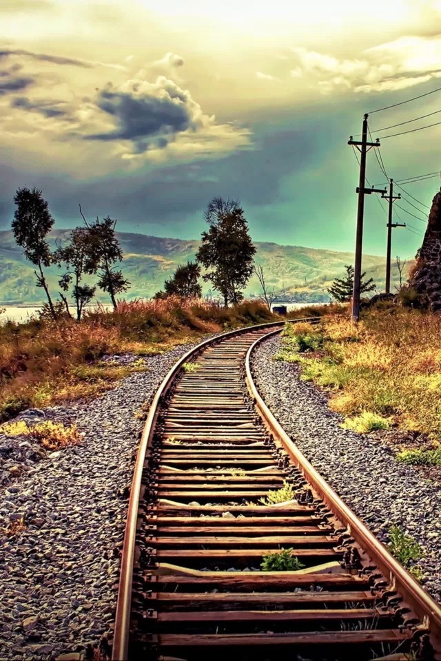 railway track hd wallpaper,track,transport,nature,sky,natural landscape