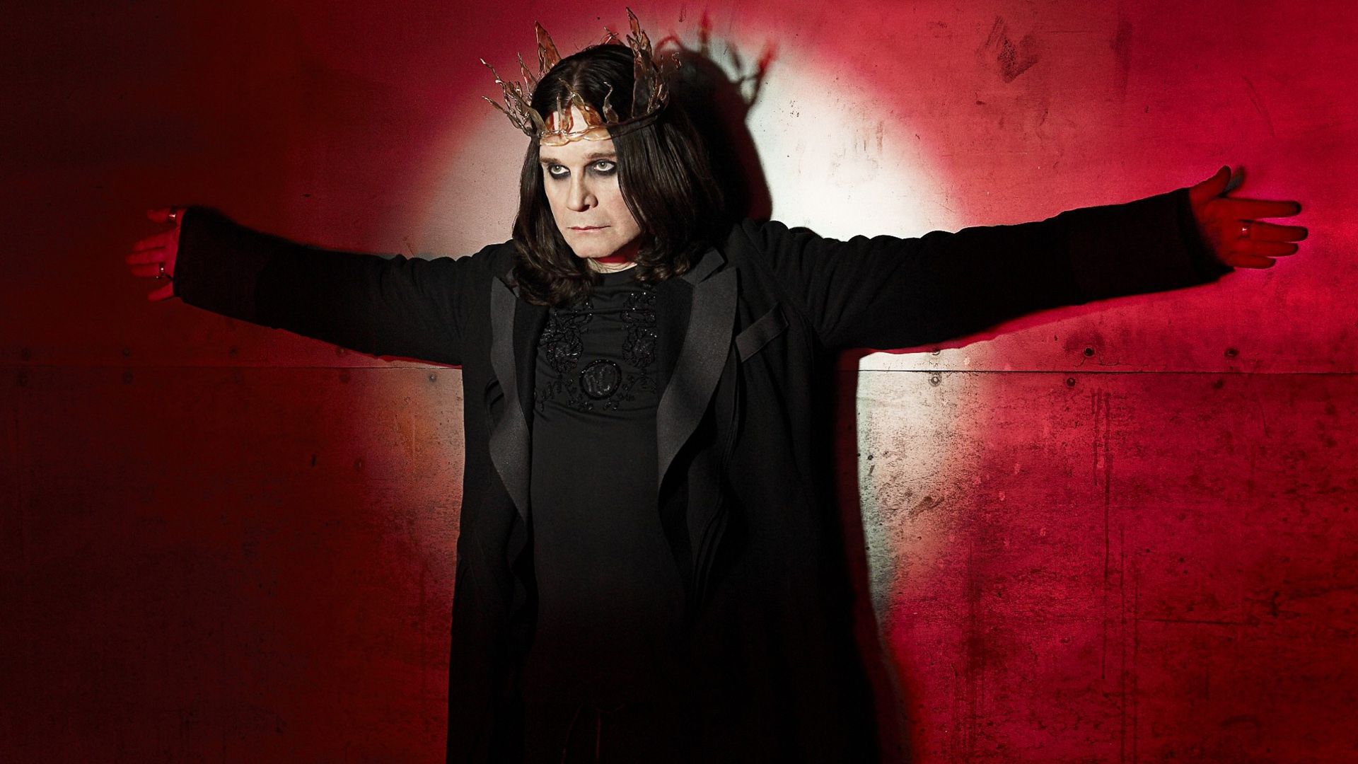 ozzy osbourne wallpaper,rot,blitzlichtfotografie,fotografie,geste,dunkelheit