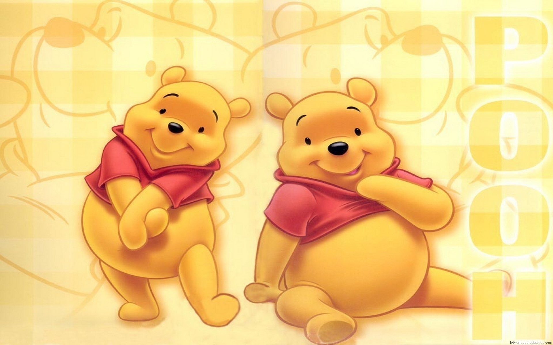pooh bear wallpaper,cartoon,animated cartoon,teddy bear,illustration,animation