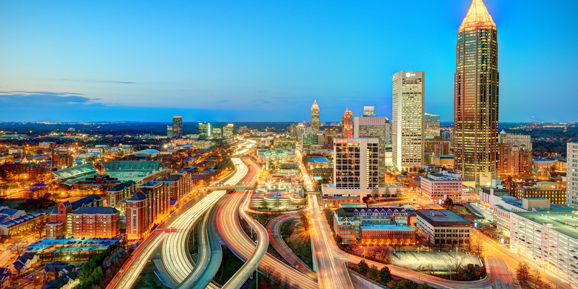 fond d'écran atlanta,zone métropolitaine,paysage urbain,ville,zone urbaine,horizon