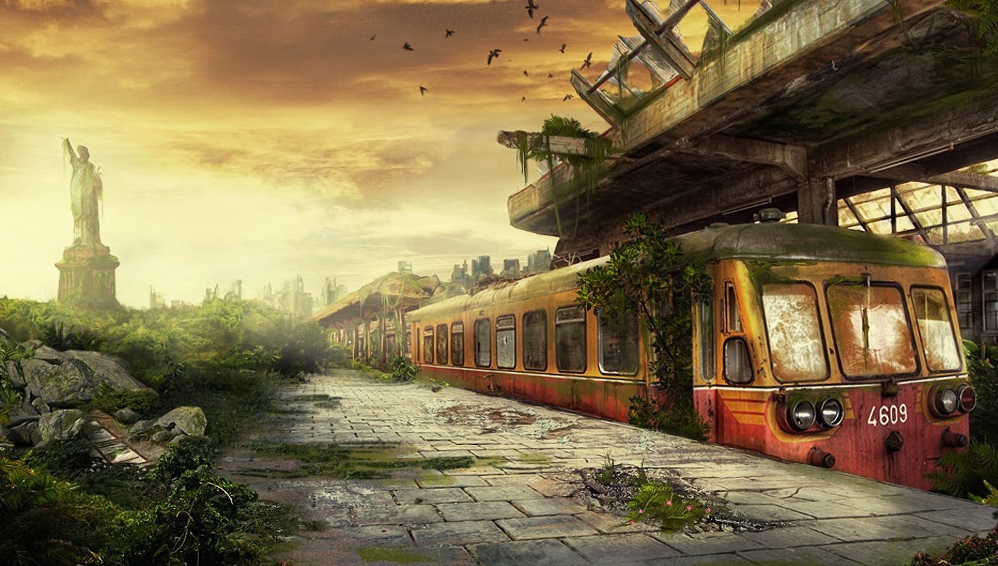carta da parati del treno 3d,cielo,mattina,veicolo,illustrazione,pittura