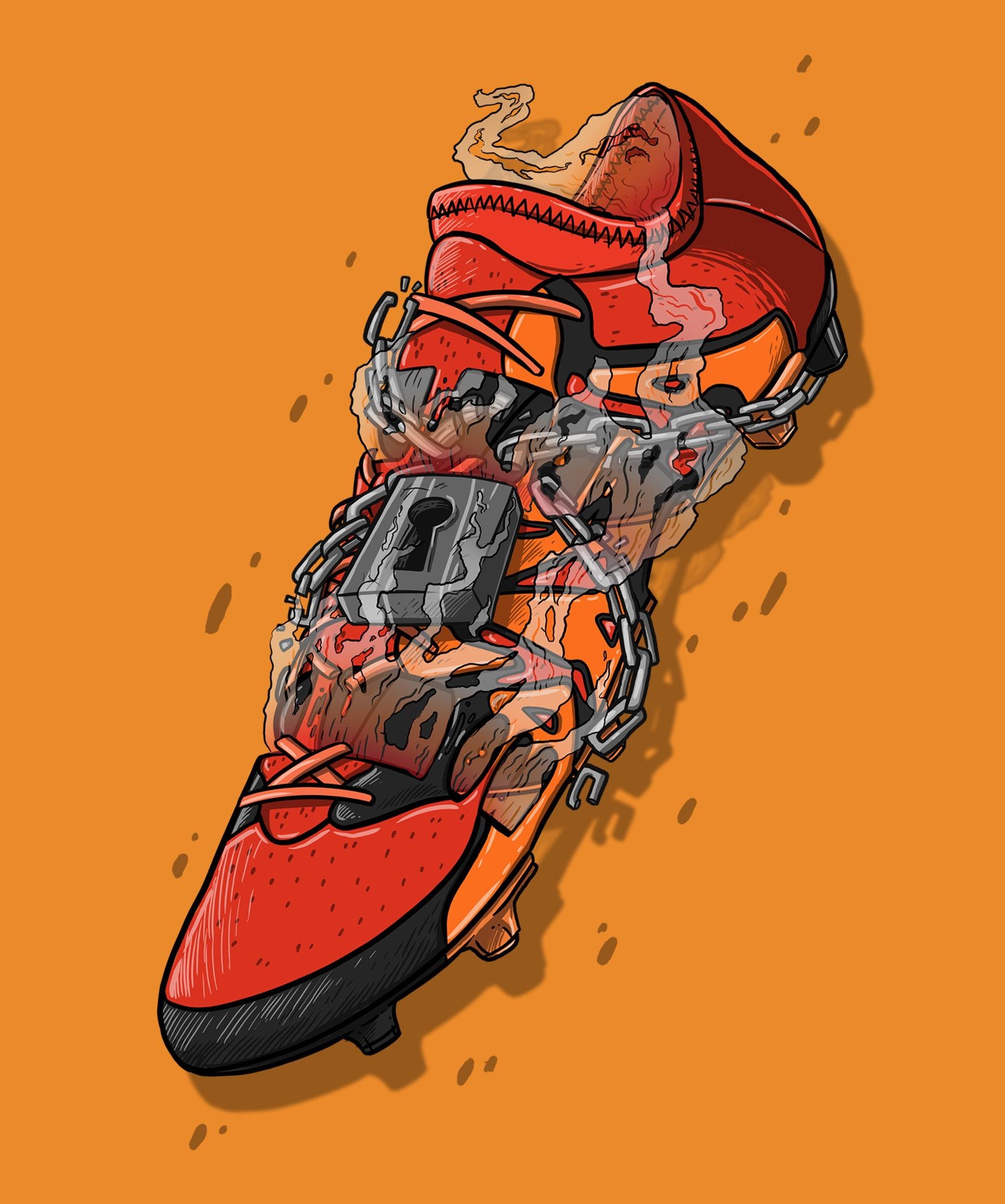 scarpe da parati,calzature,arancia,scarpa,illustrazione,scarpa sportiva