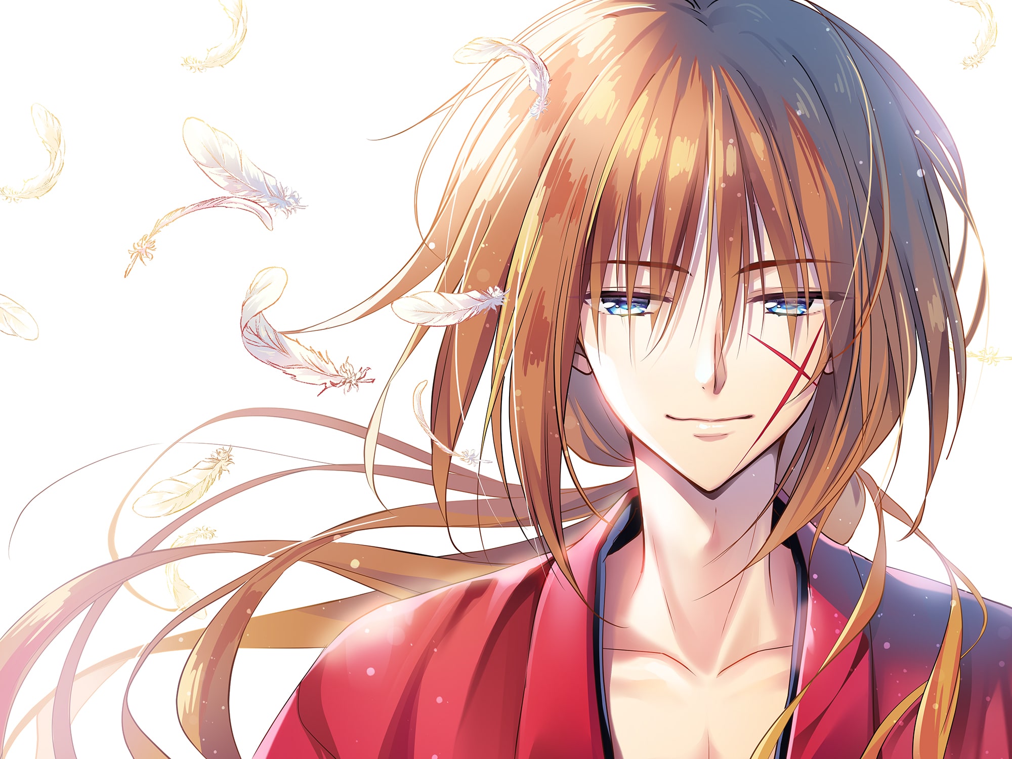 kenshin wallpaper,hair,cartoon,face,anime,cg artwork