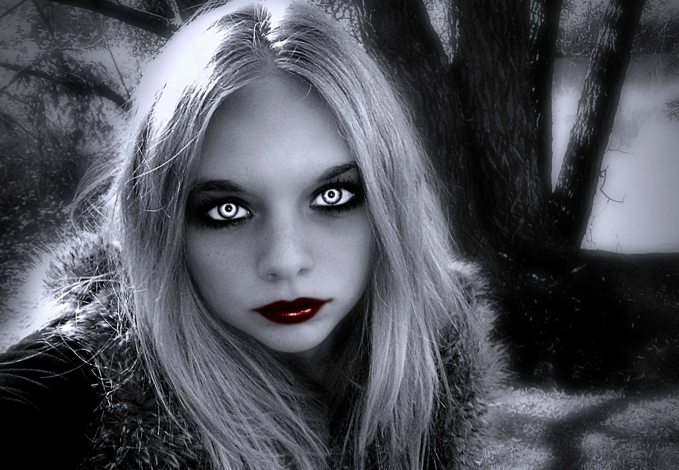 fond d'écran fille gothique,cheveux,visage,lèvre,beauté,noir et blanc