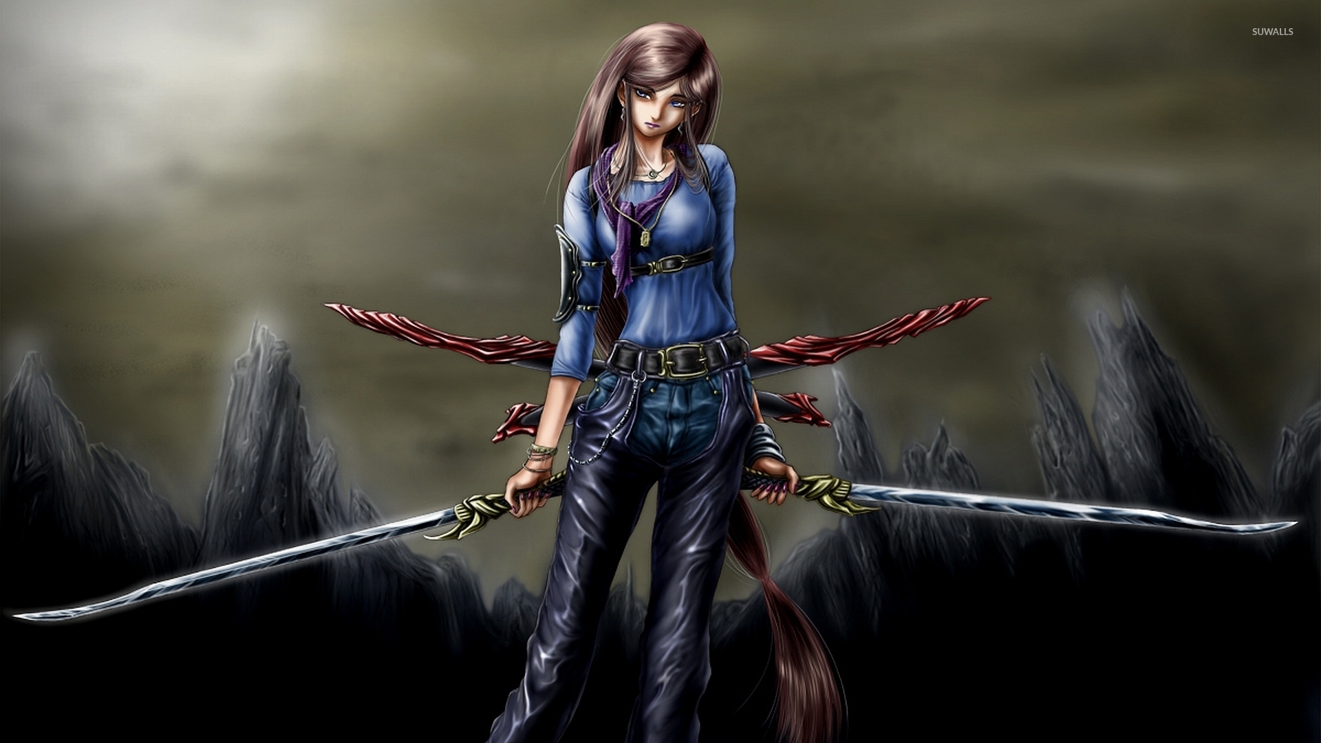 warrior woman wallpaper,action adventure game,cg artwork,fictional character,pc game,adventure game