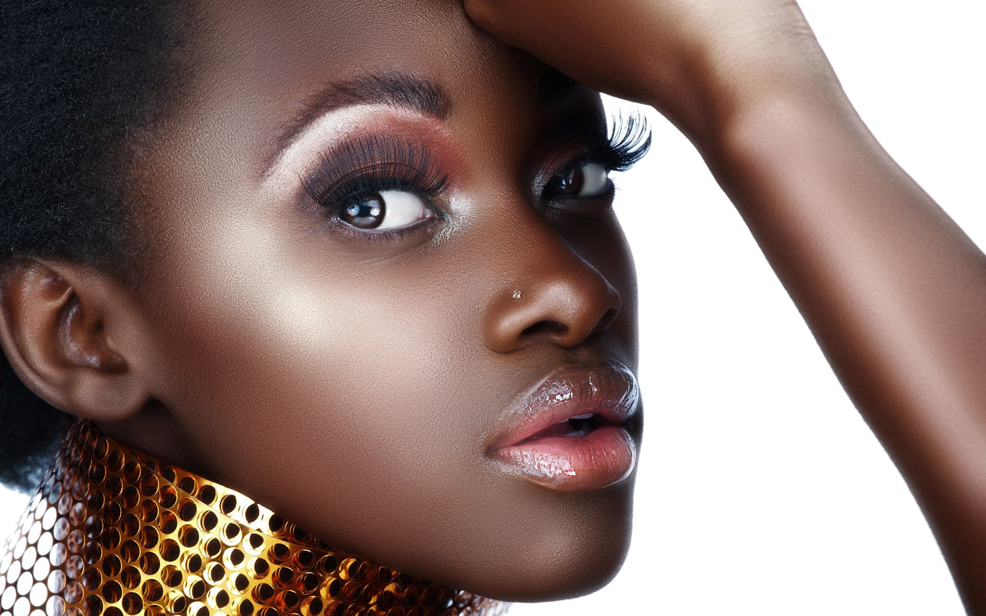 흑인 여성 벽지,얼굴,머리,눈썹,말뿐인,아름다움