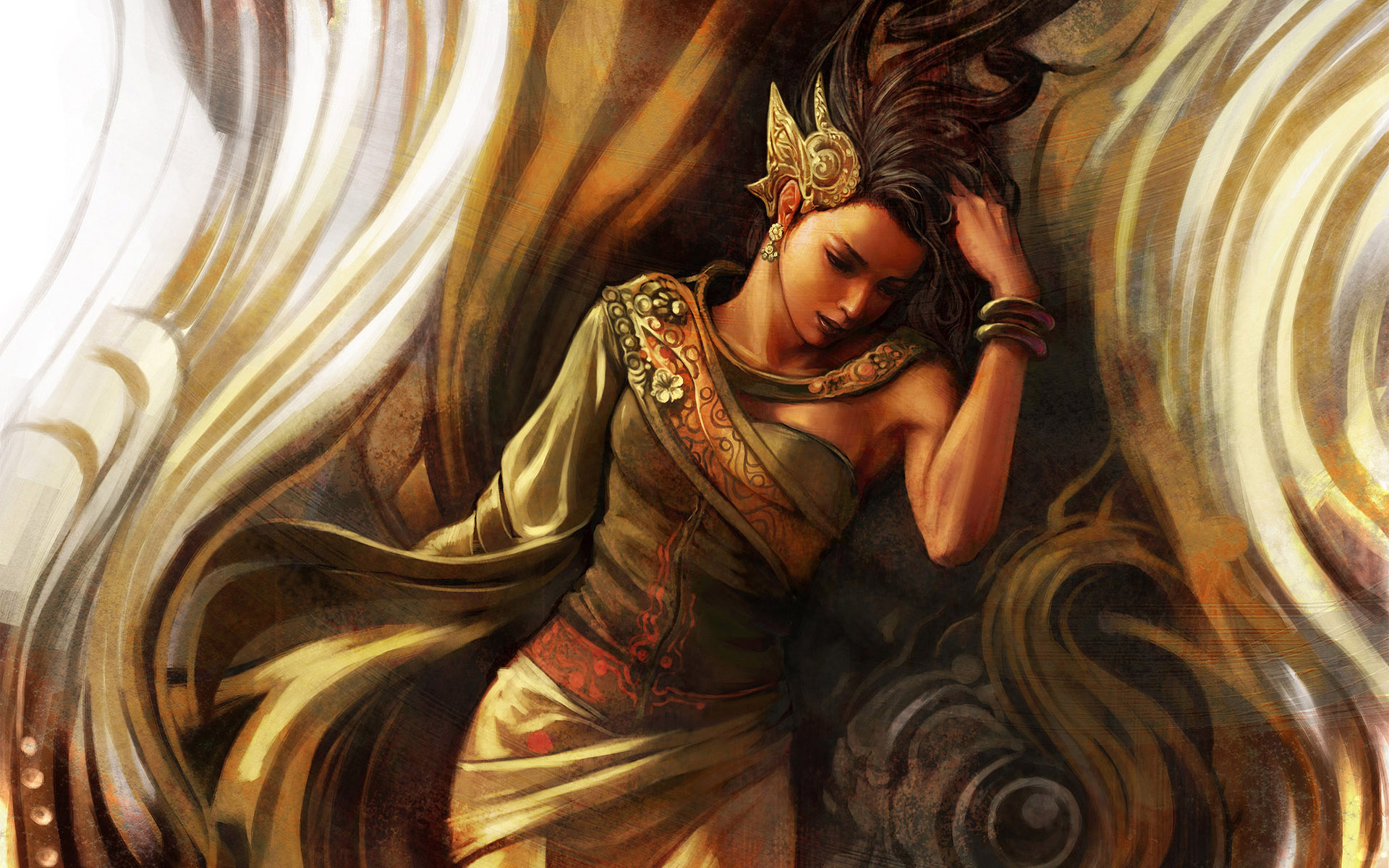 fantasy women wallpaper,cg artwork,mythology,illustration,fictional character,art
