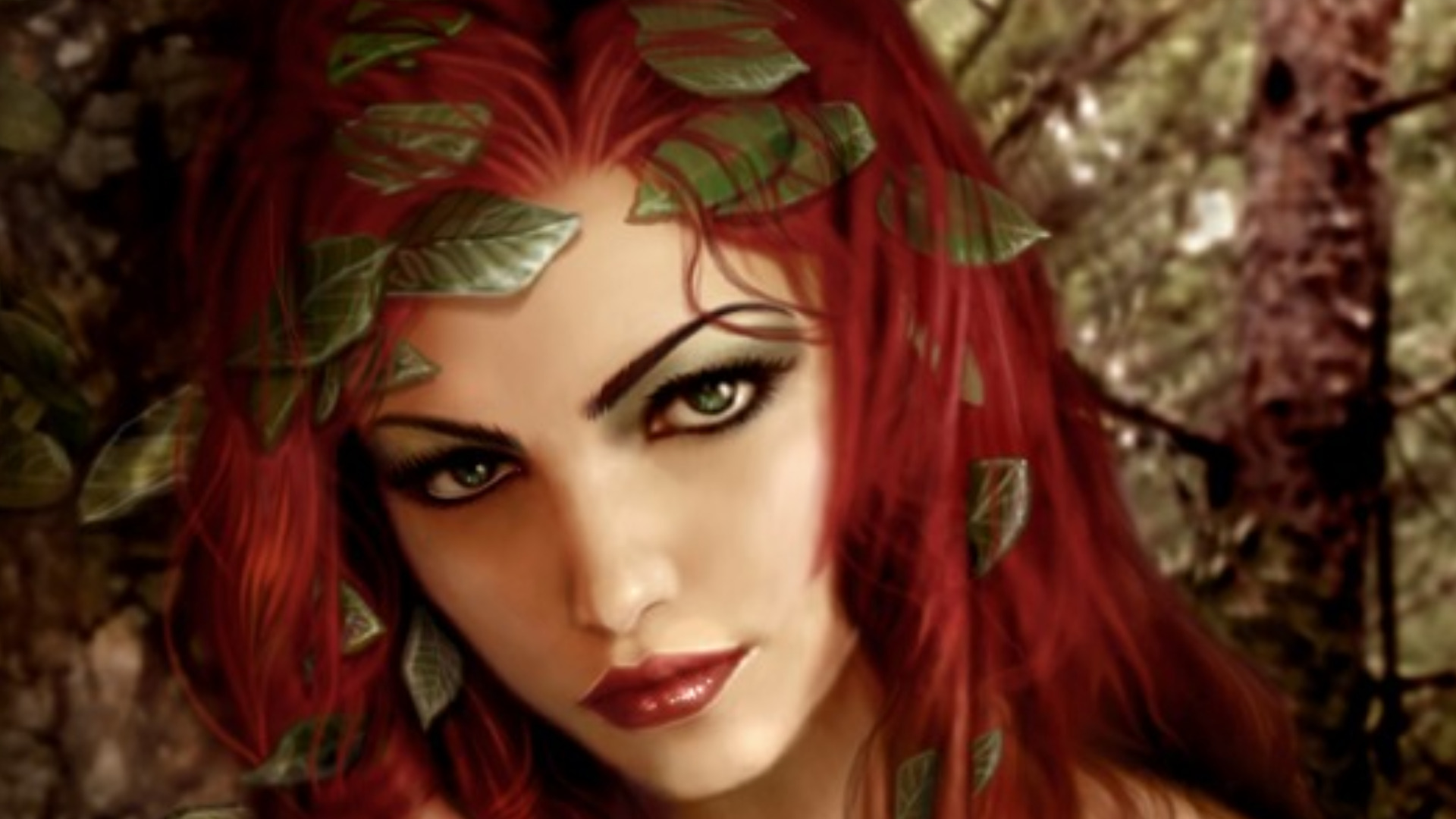 fantasy women wallpaper,hair,red,red hair,hair coloring,eyebrow