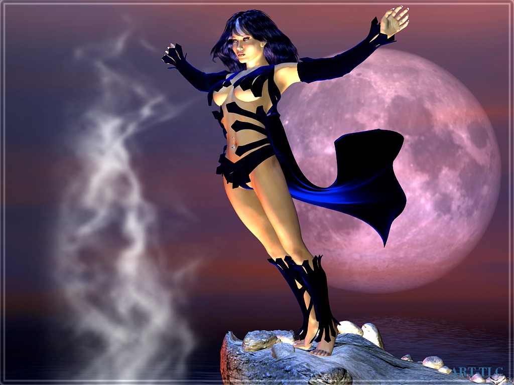 fondo de pantalla de mujer libre,personaje de ficción,cg artwork,superhéroe,luna,ilustración