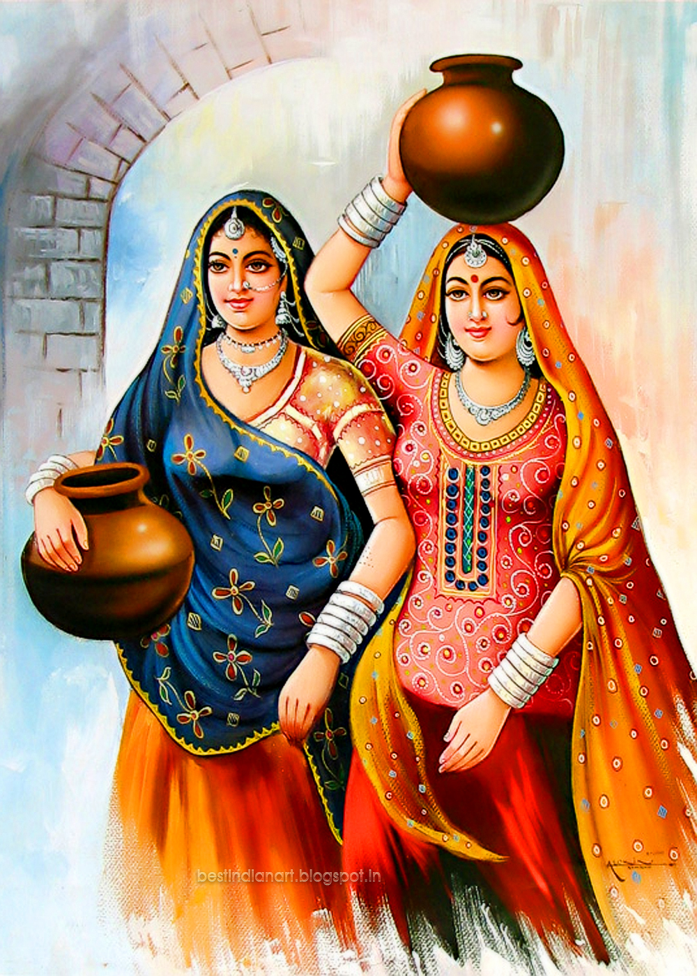 woman painting wallpaper,art,illustration,veena,mythology