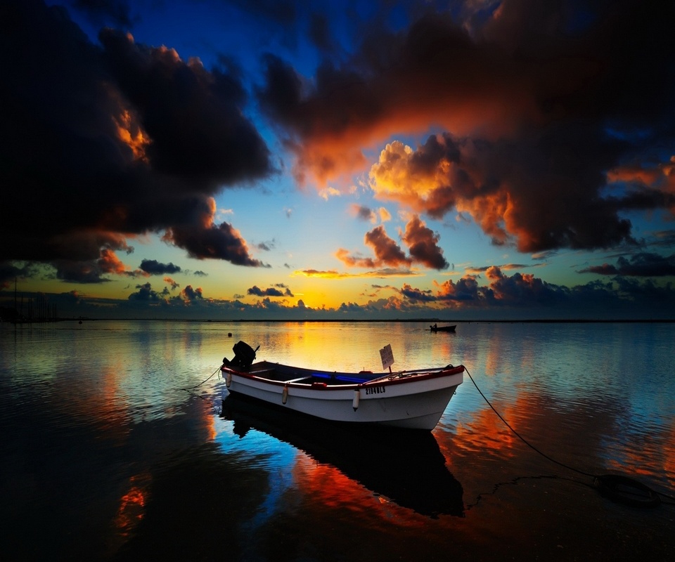 boat live wallpaper,sky,water transportation,nature,horizon,reflection