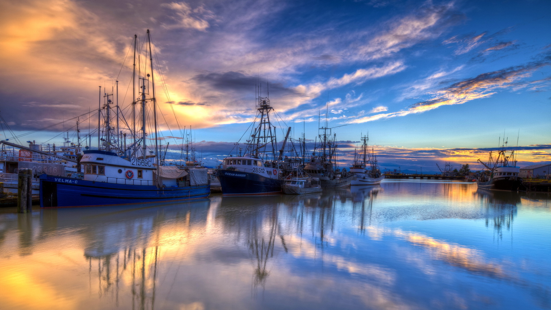 boat wallpaper hd,sky,nature,water,harbor,reflection