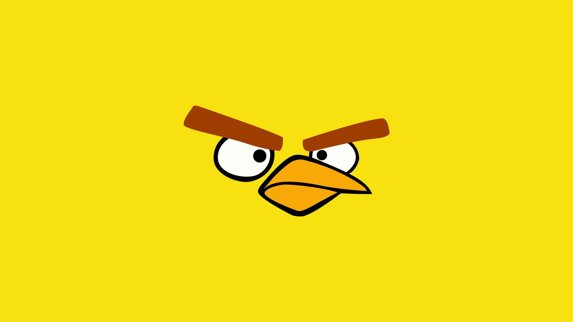 papier peint oiseau jaune,angry birds,jaune,dessin animé,dessin animé,sourire