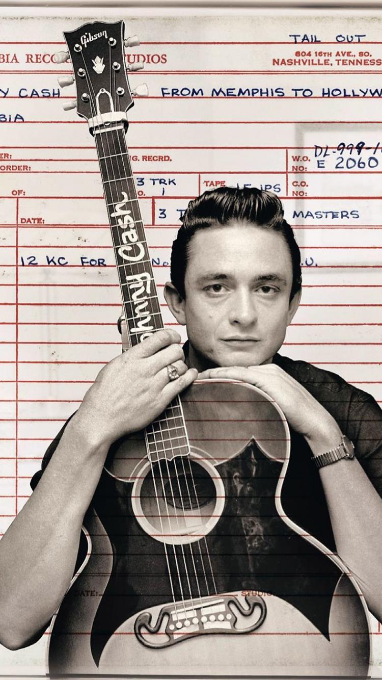 johnny cash iphone wallpaper,musikinstrument,gitarre,gezupfte saiteninstrumente,akustische gitarre,musik 