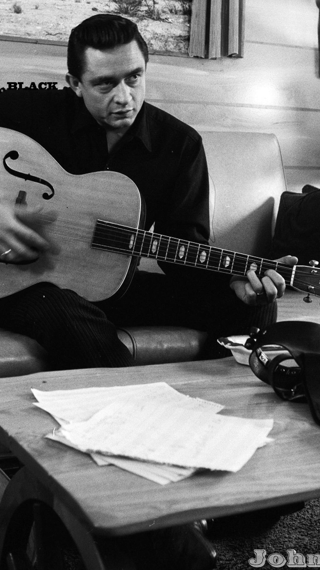ジョニー・キャッシュiphoneの壁紙,ギター,楽器,音楽,撥弦楽器,アコースティックギター
