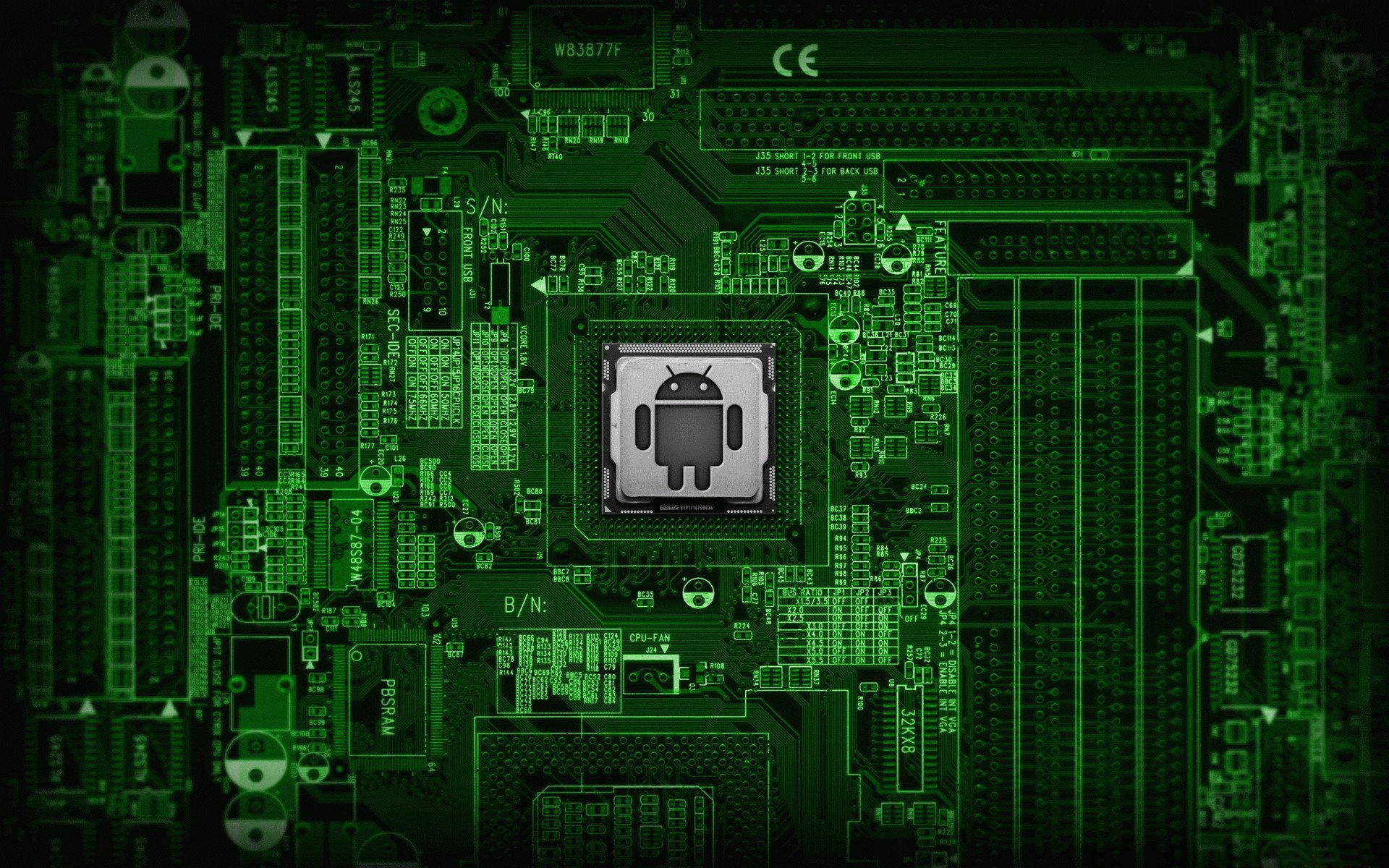 android tv wallpaper,electronic engineering,motherboard,electronics,green,computer component