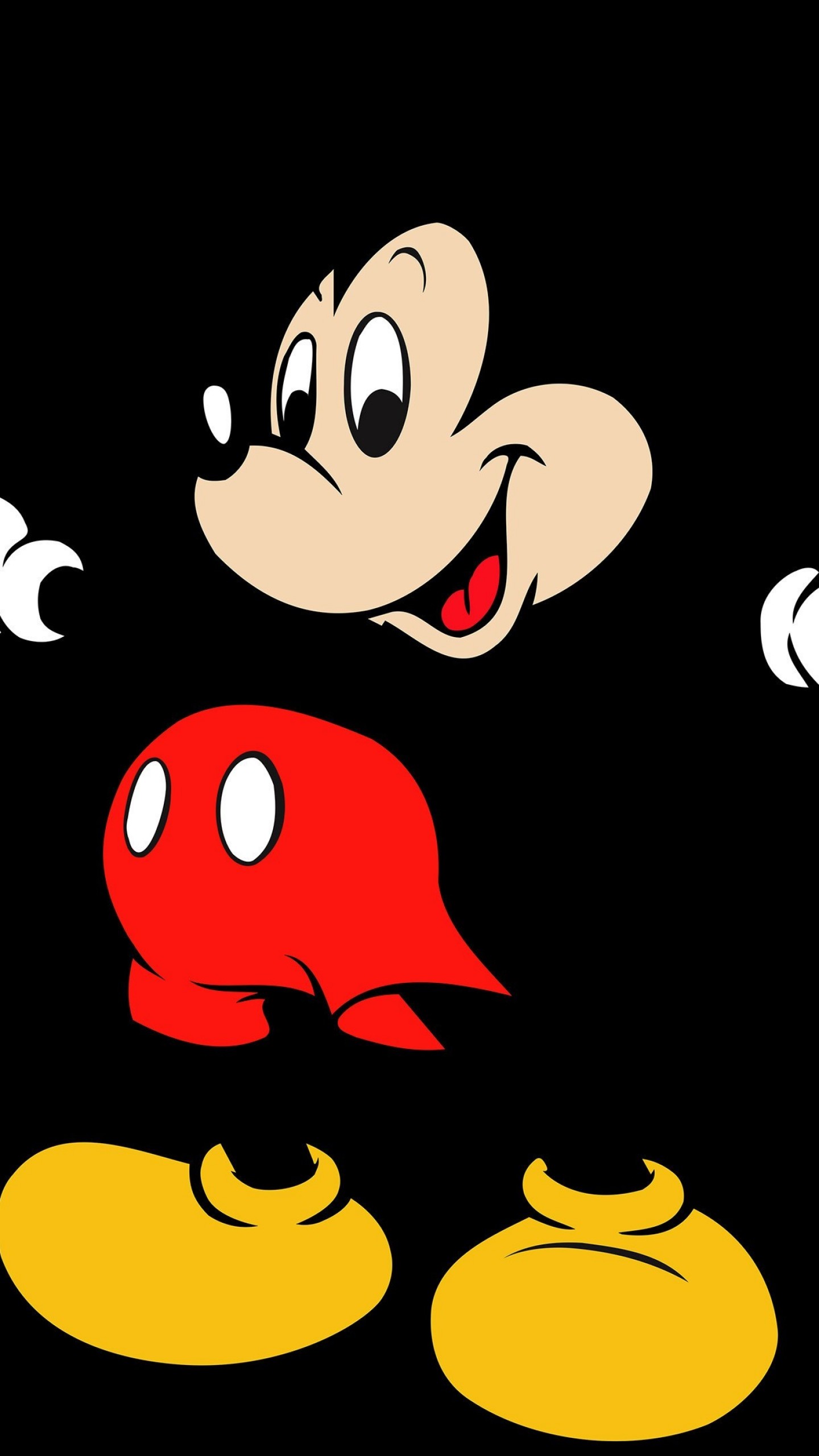 sfondo di topolino per cellulare,cartone animato,cartone animato,illustrazione,giallo,animazione