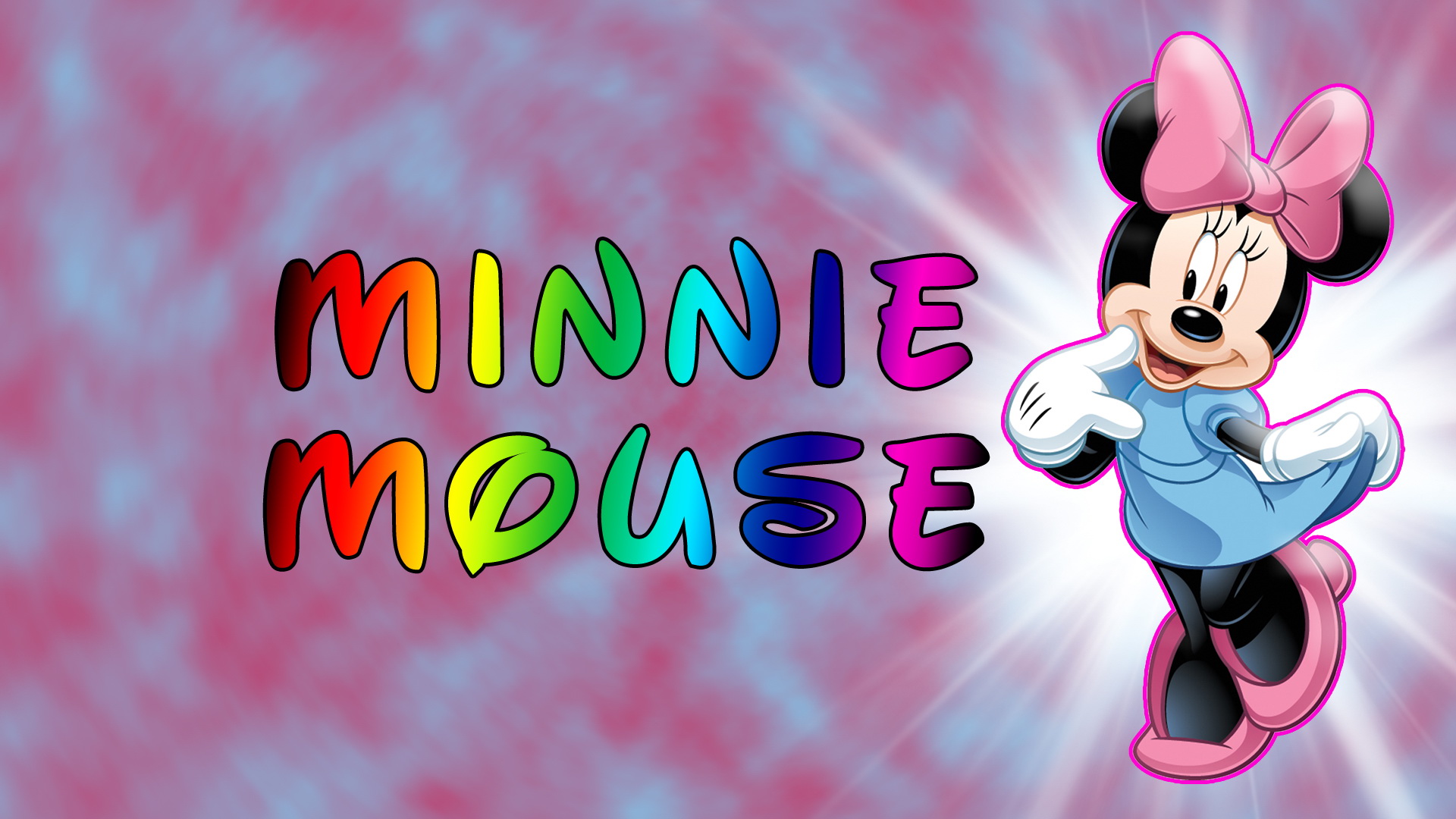 wallpaper de minnie,cartoon,animated cartoon,pink,text,happy