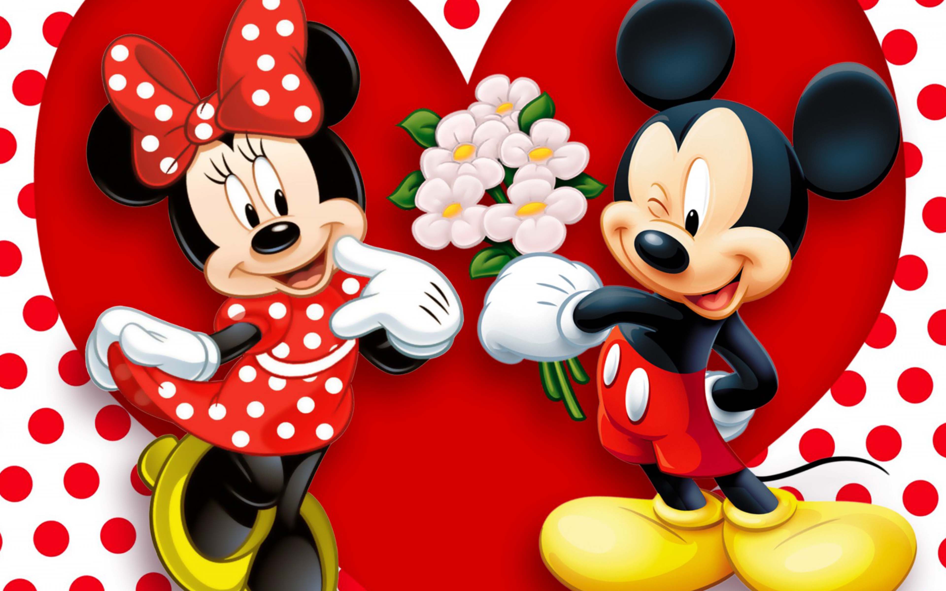 Mickey Mouse Love Wallpaper Mickey And Minnie Romance WallpaperUse