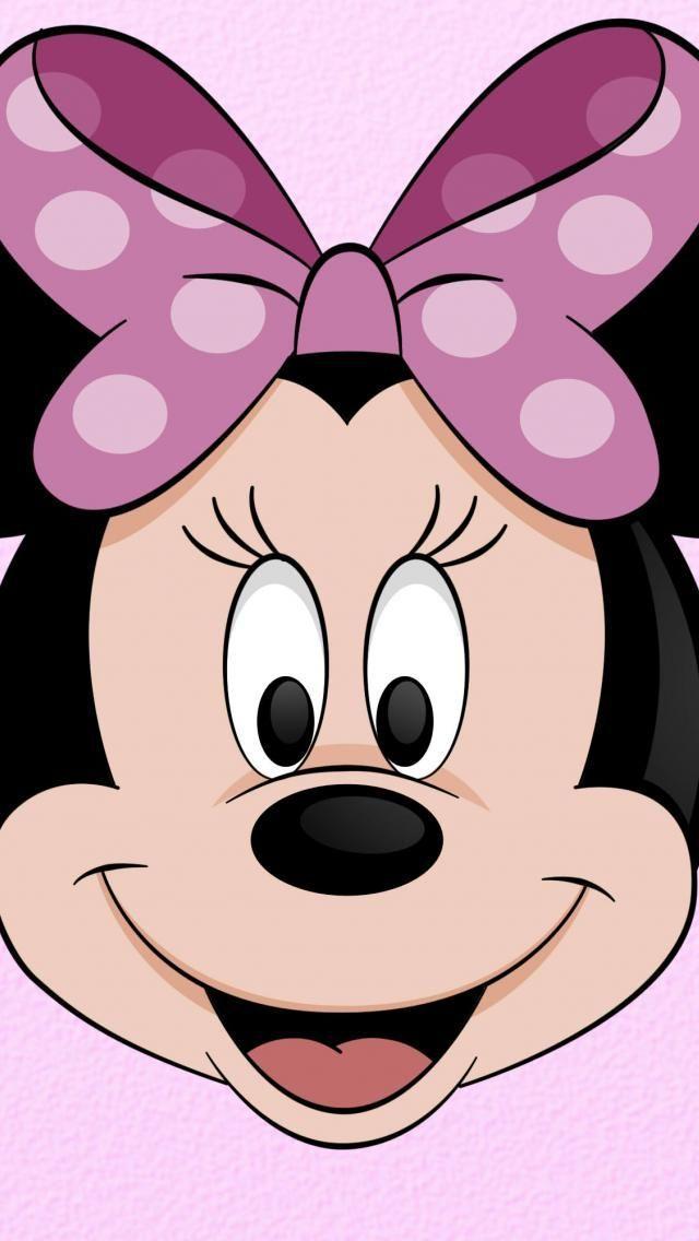 fond d'écran minnie mouse pour android,dessin animé,dessin animé,visage,rose,tête