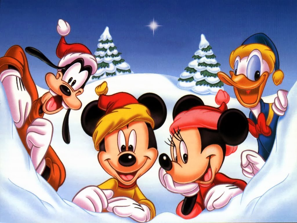 mickey mouse christmas wallpaper,animated cartoon,cartoon,fictional character,animation,christmas eve