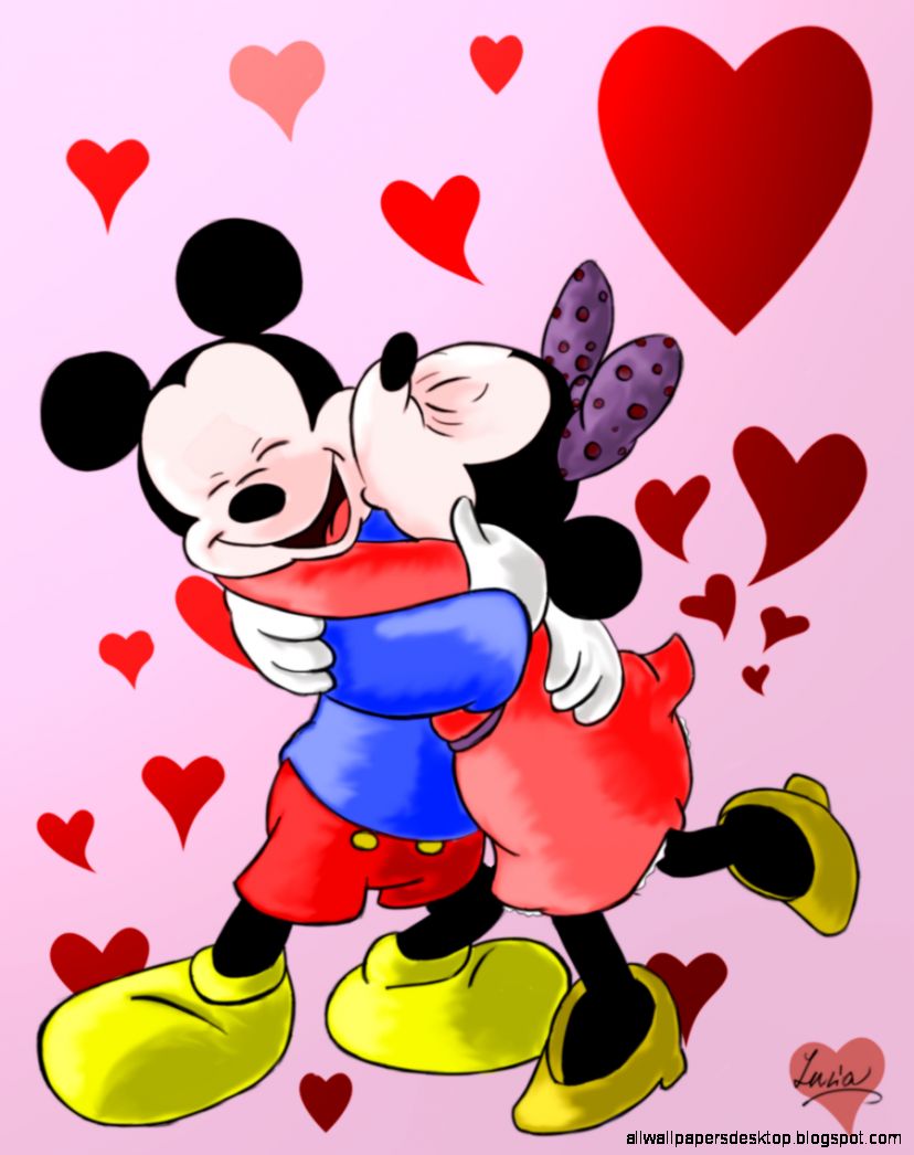 mickey mouse love wallpaper,animated cartoon,cartoon,love,heart,clip art