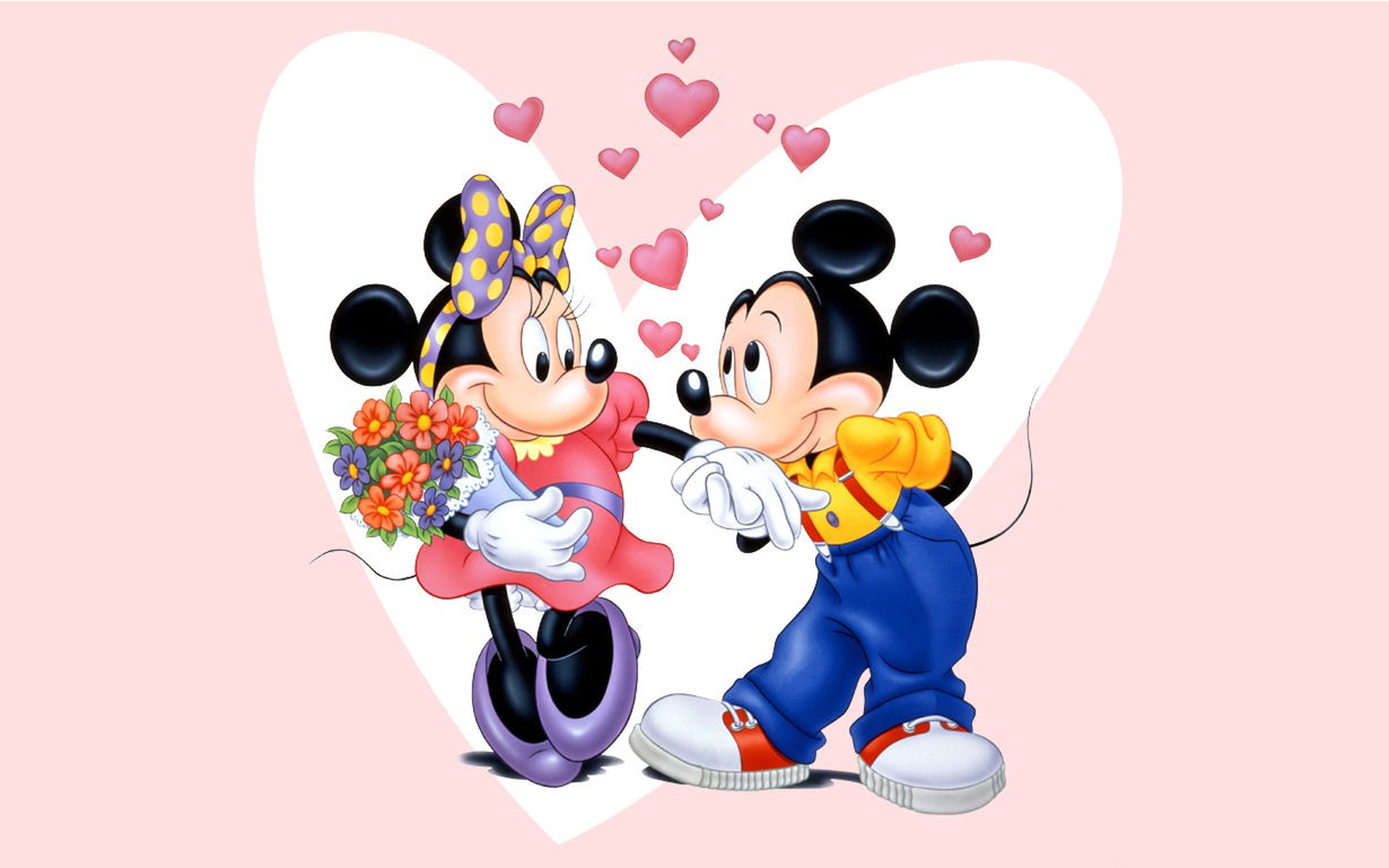 미키 마우스 사랑 배경,만화,만화 영화,심장,사랑,삽화