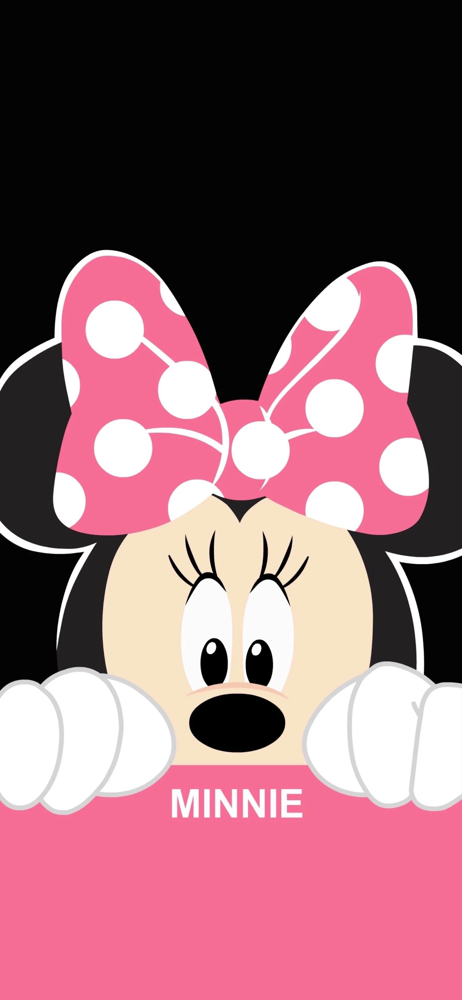 minnie mouse iphone wallpaper,pink,cartoon,clip art,snout,animation